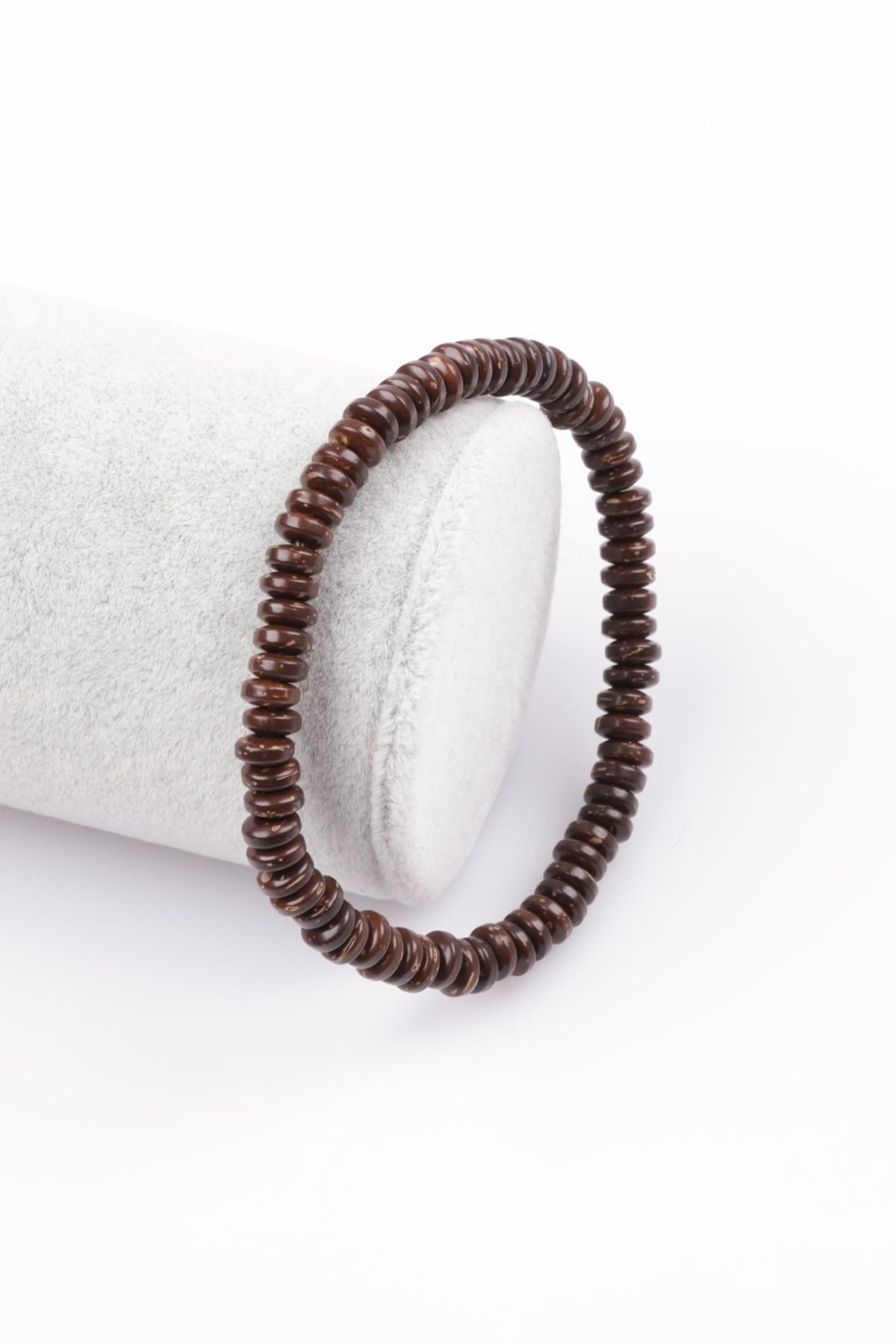 Kokonat Ağacı Bileklik 2 x 6 mm Rondel Kesim