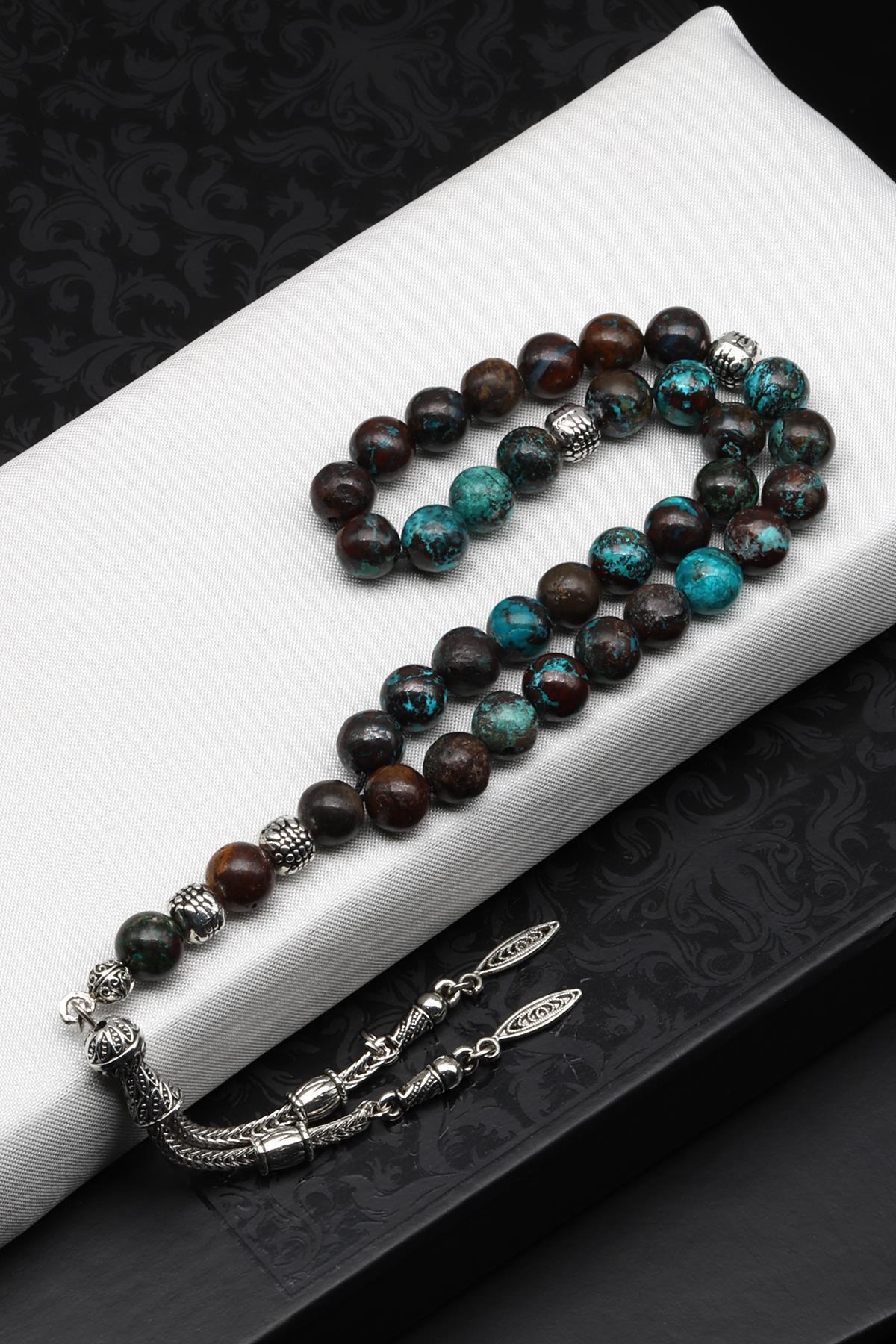 Krizokol Doğal Taş Tesbih 7 mm Küre Kesim