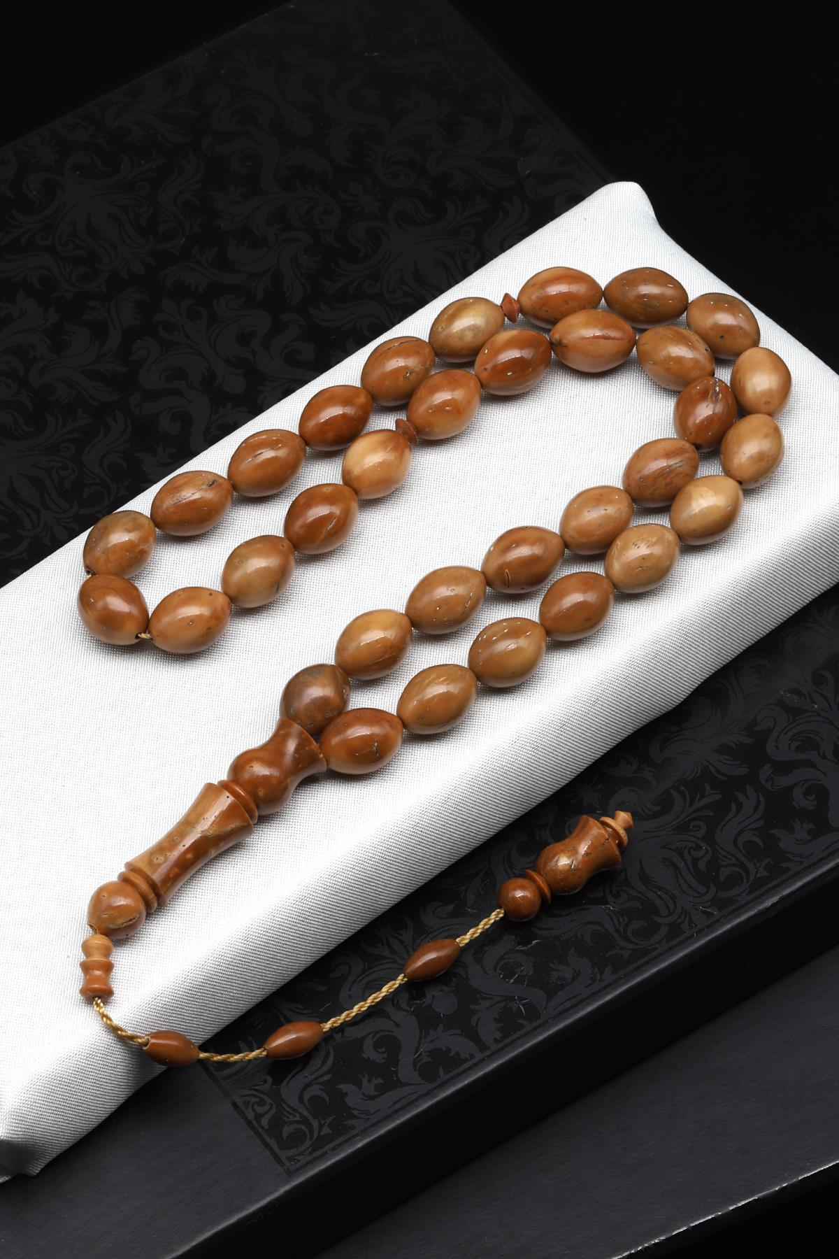 Kuka Ağacı Tesbih 10 x 13 mm Arpa Kesim 