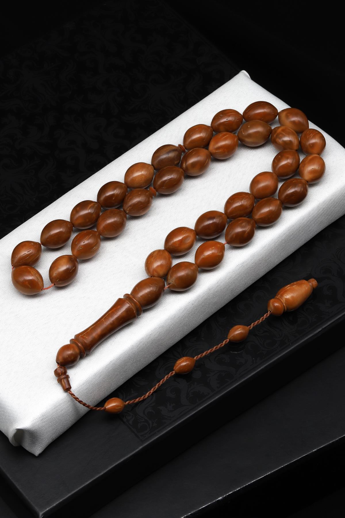 Kuka Ağacı Tesbih 11 x 14 mm Arpa Kesim