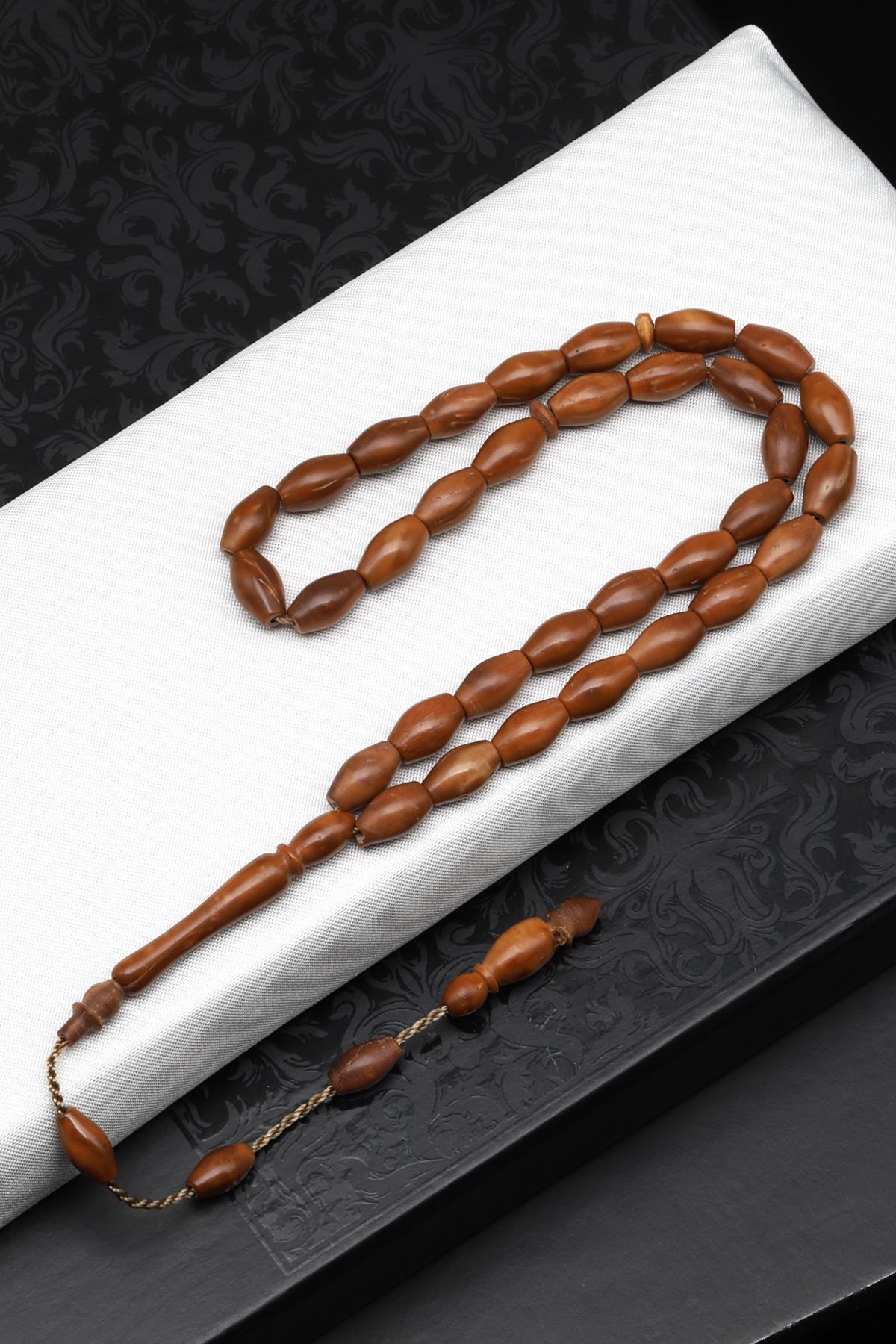 Kuka Ağacı Tesbih 6 x 10 mm Arpa Kesim - T-1559