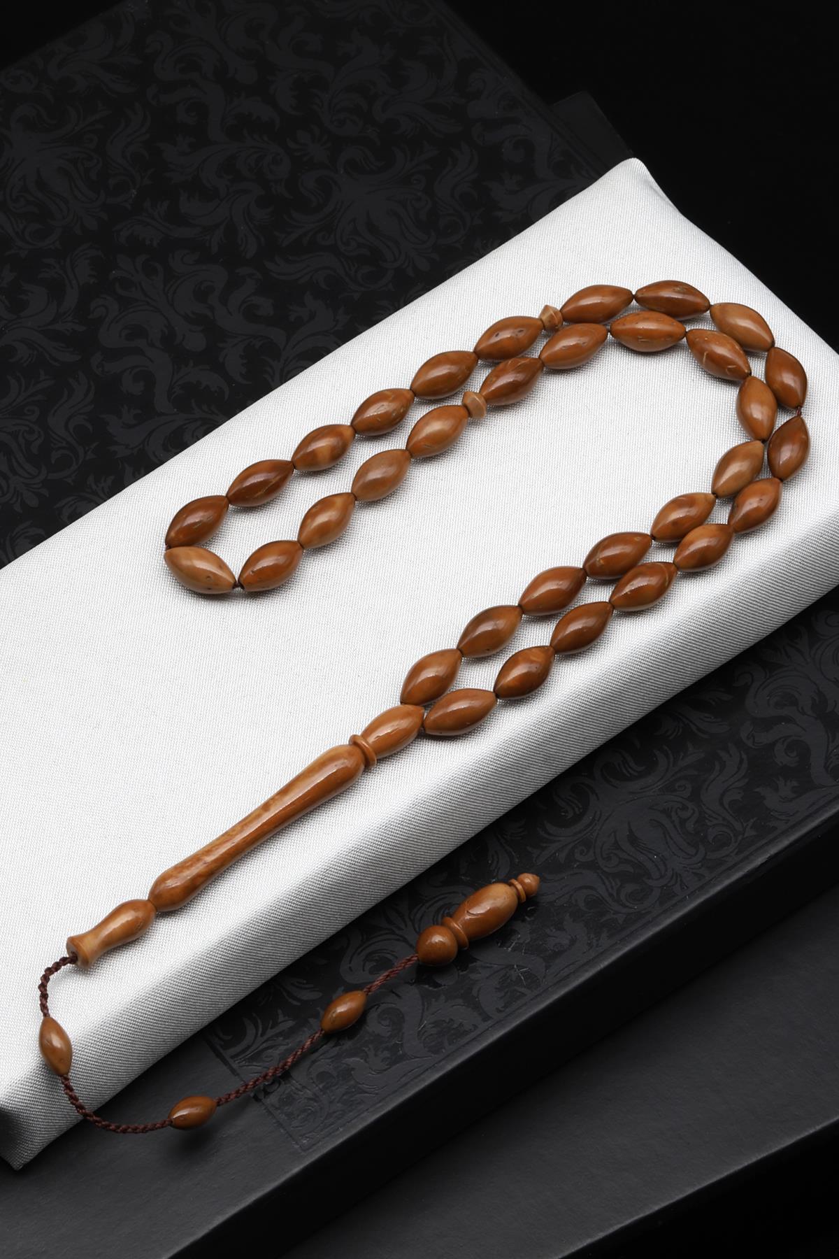 Kuka Ağacı Tesbih 6 x 12 mm Arpa Kesim