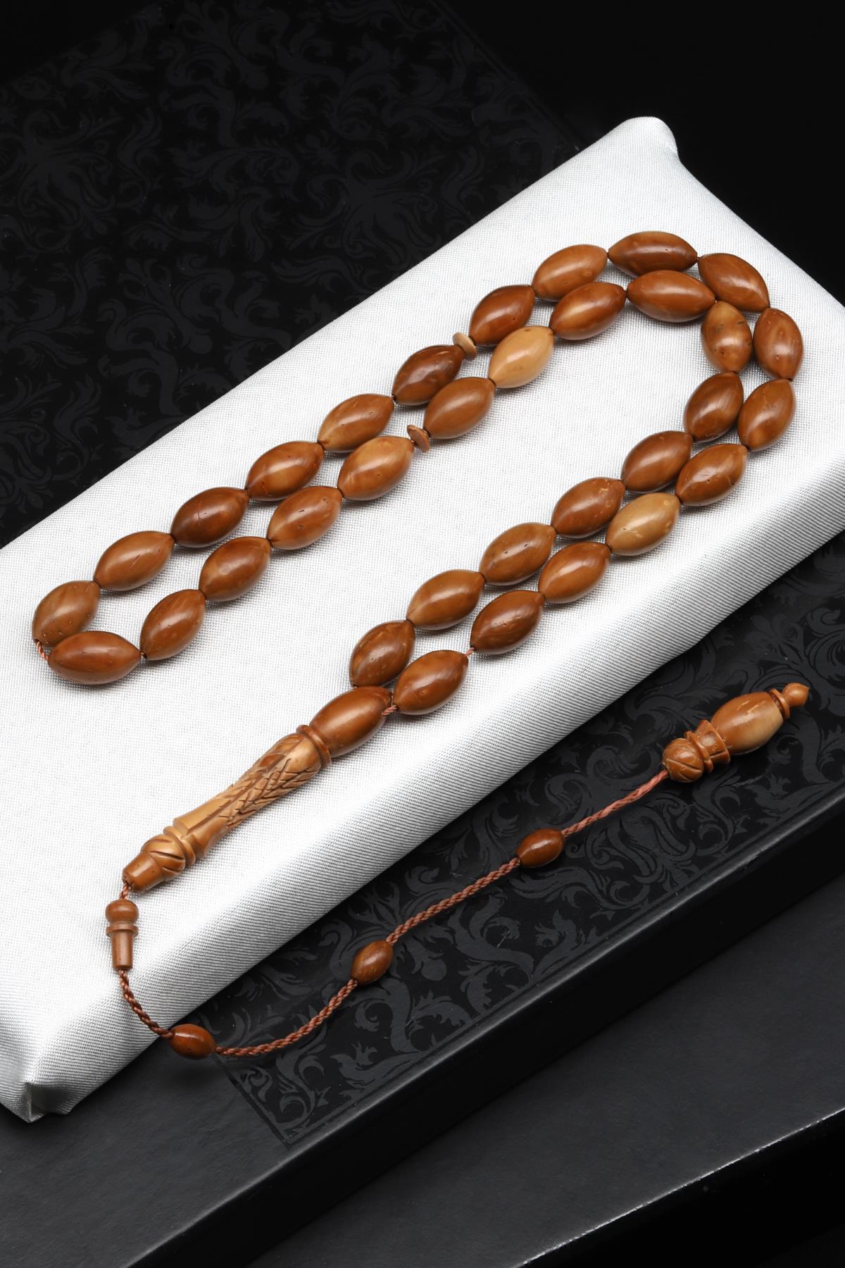 Kuka Ağacı Tesbih 7 x 13 mm Arpa Kesim 