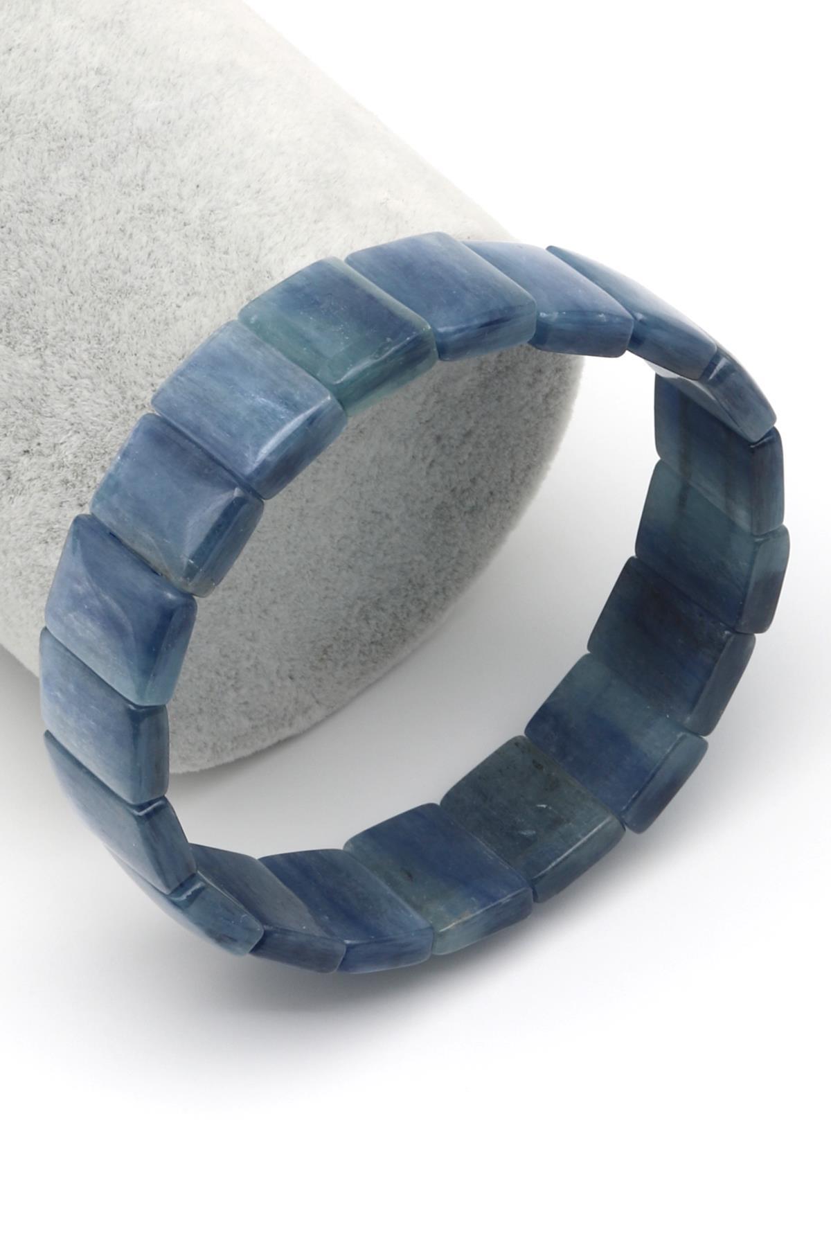Kyanit Doğal Taş Bileklik 10 x 15 mm Özel Kesim
