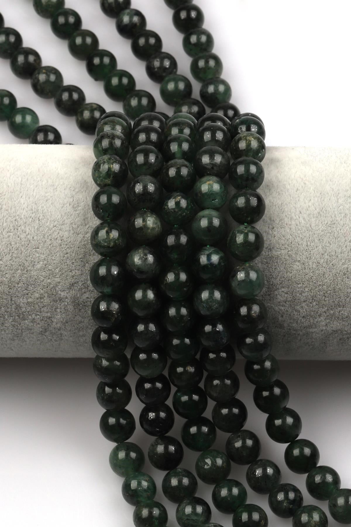 Kyanit Doğal Taş Dizi 8 mm Küre Kesim