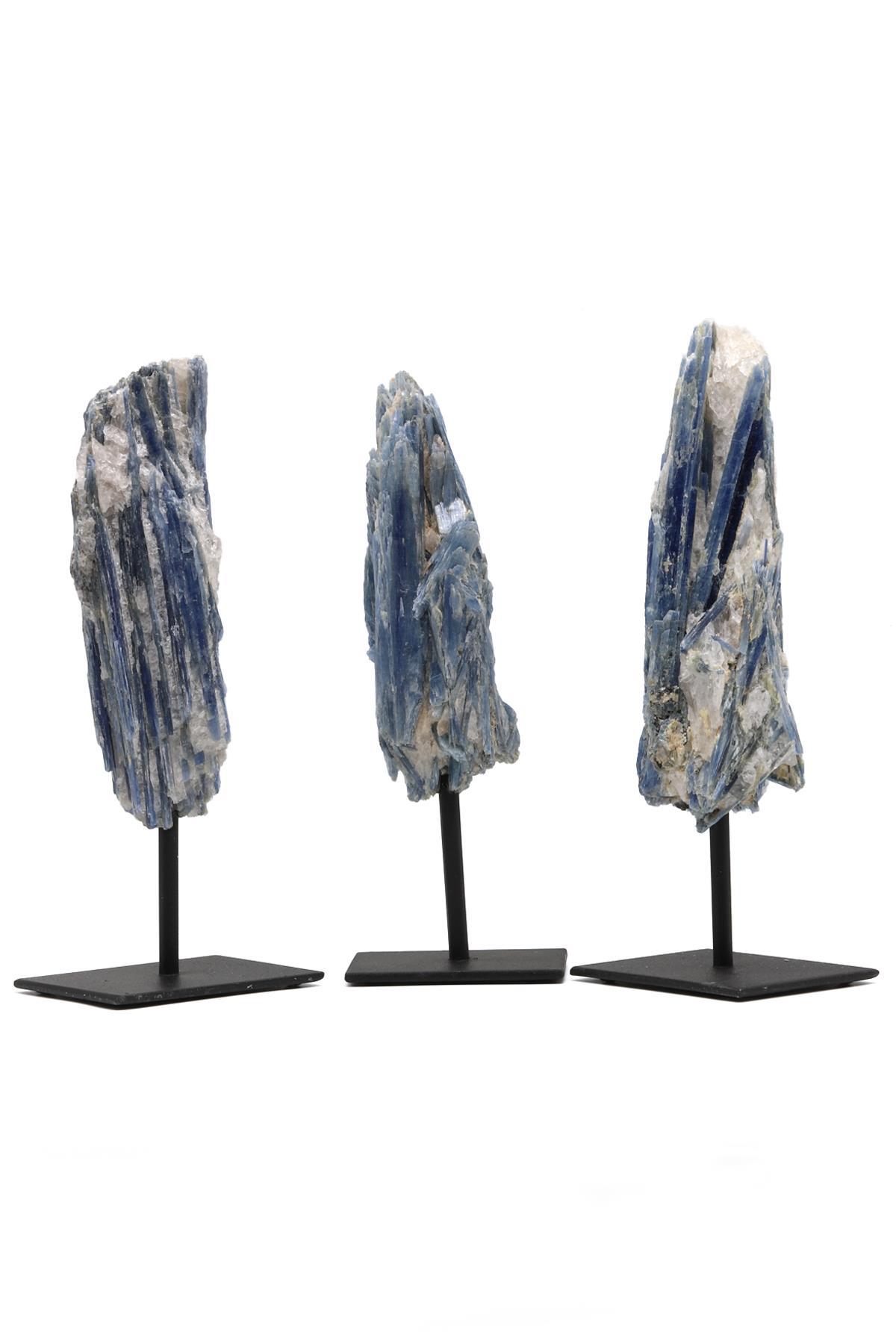 Kyanit Doğal Taş Standlı Ham Parça