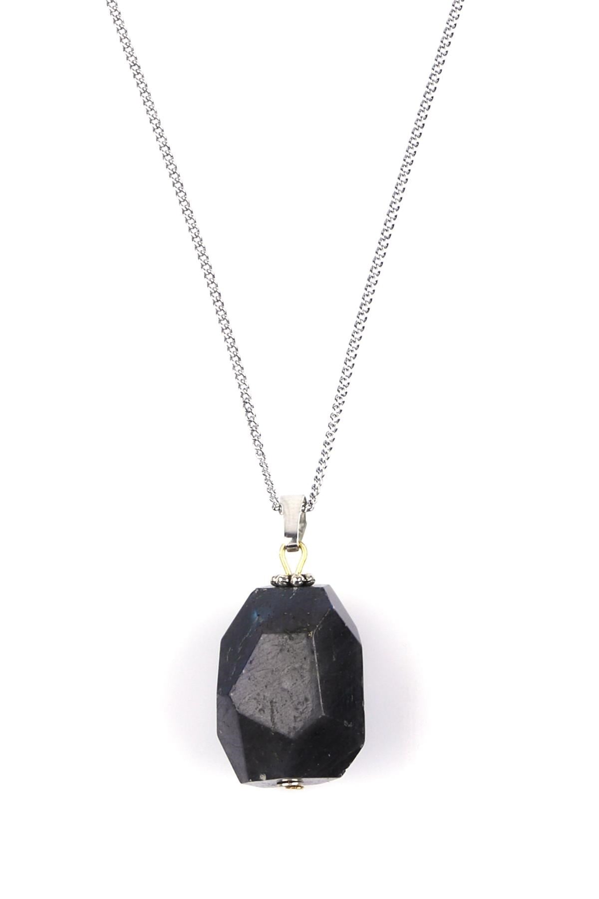 Labradorit Doğal Taş Kolye