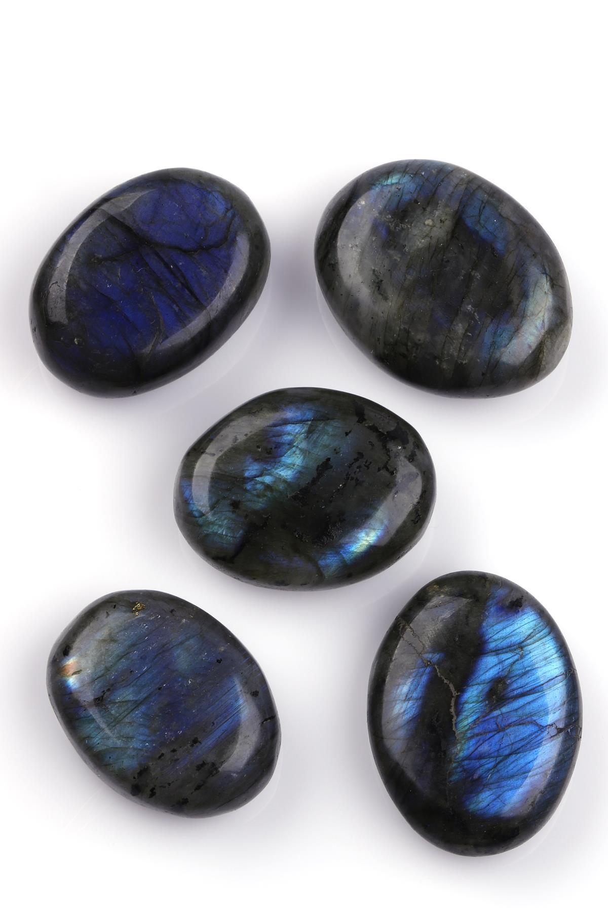 Labradorit Doğal Taş Oval Parça