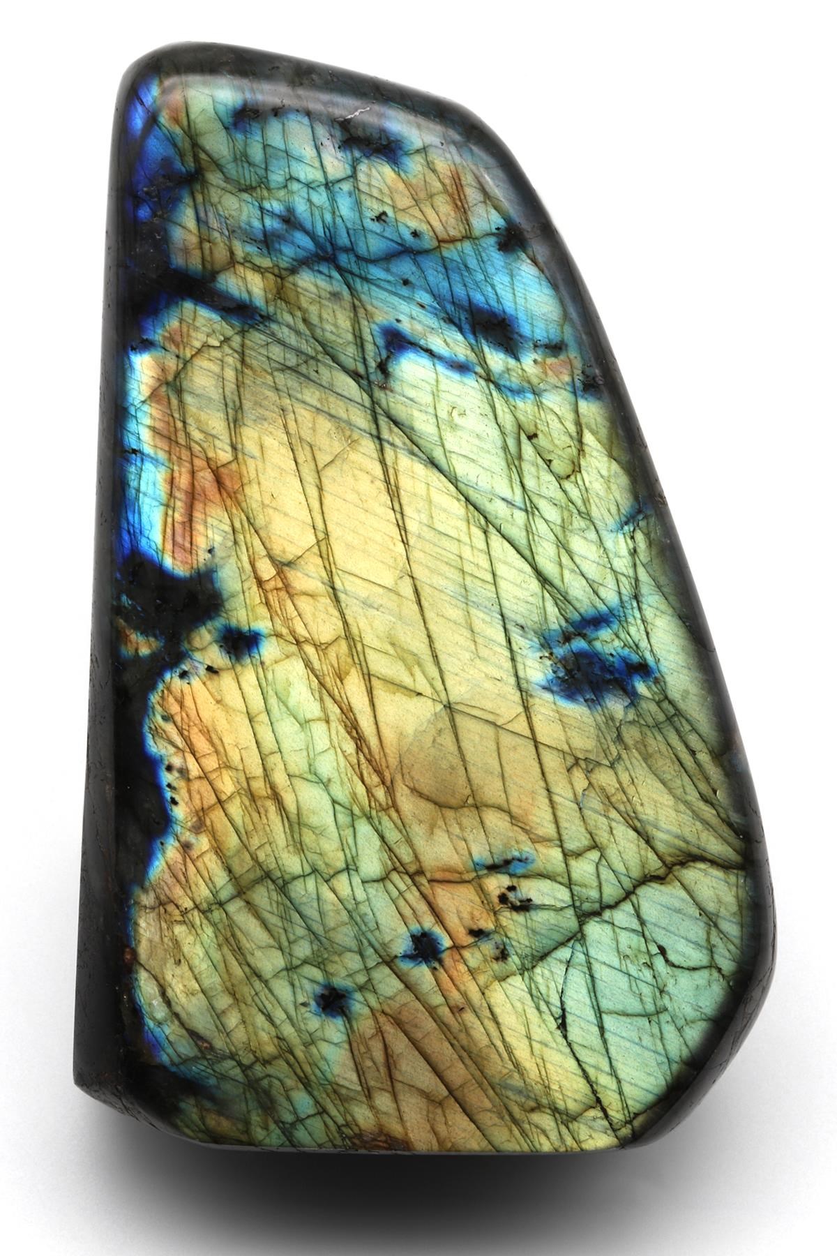 Labradorit Doğal Taş Parça - 1330 Gr.