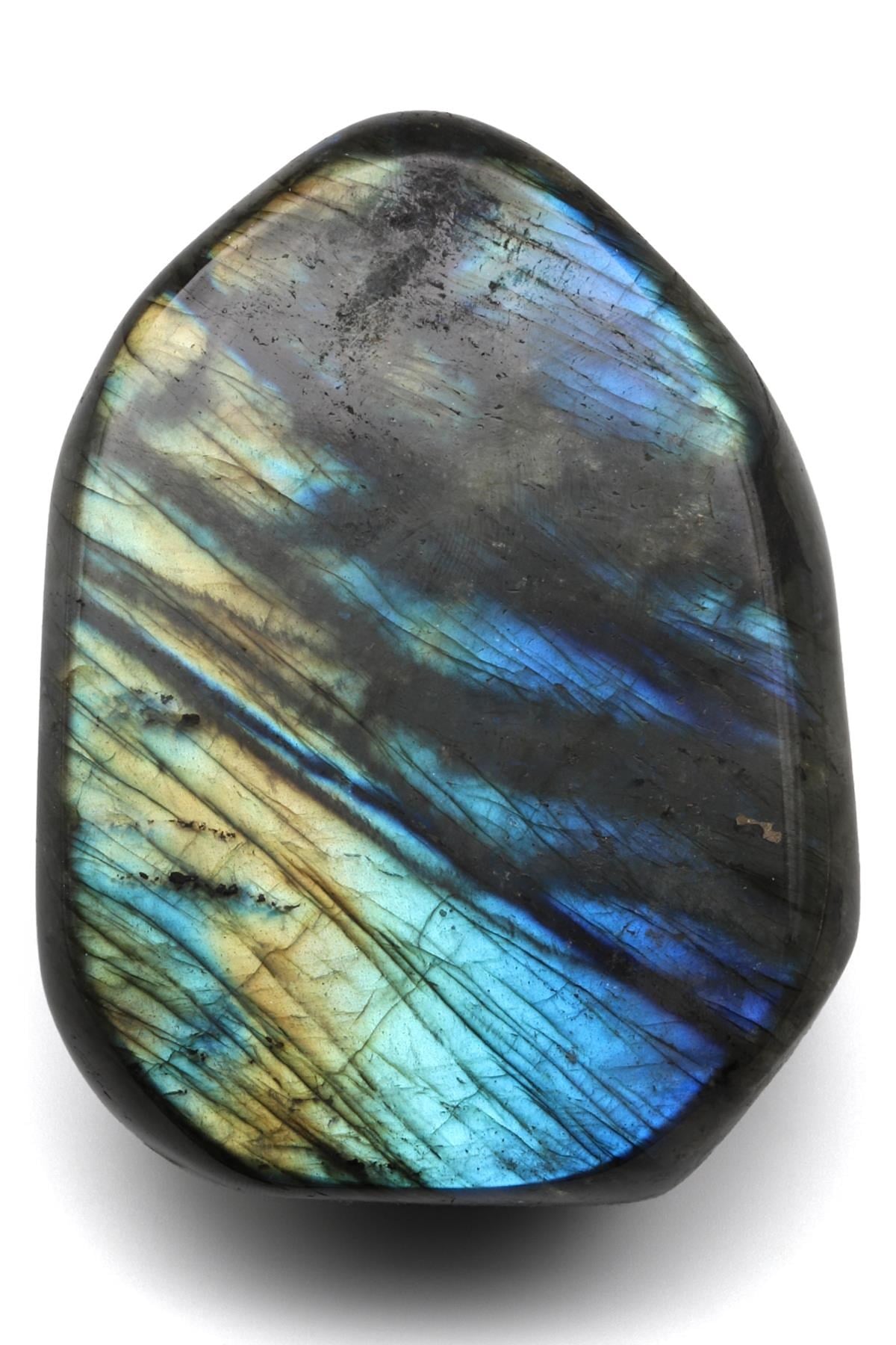 Labradorit Doğal Taş Parça - 571 Gr.