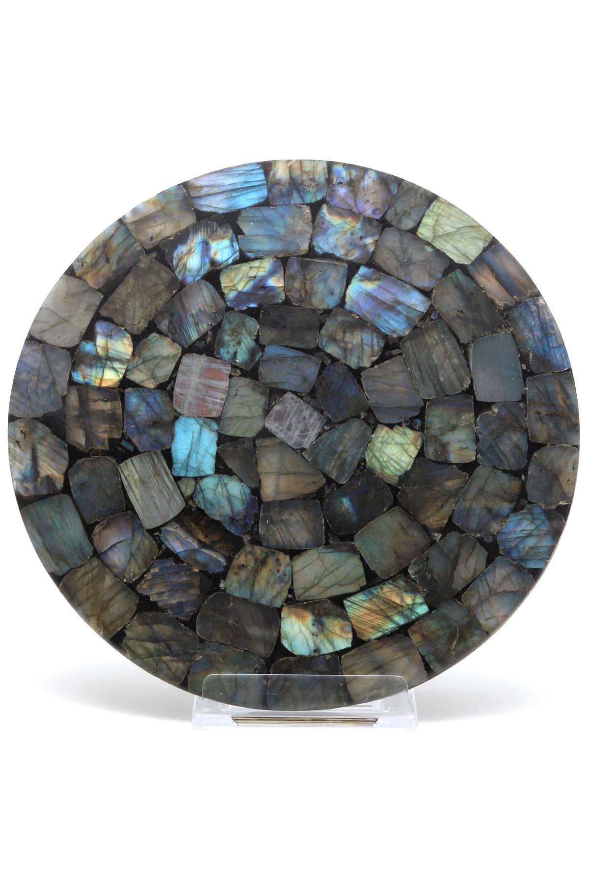 Labradorit Doğal Taş Plaka - 418 Gr.