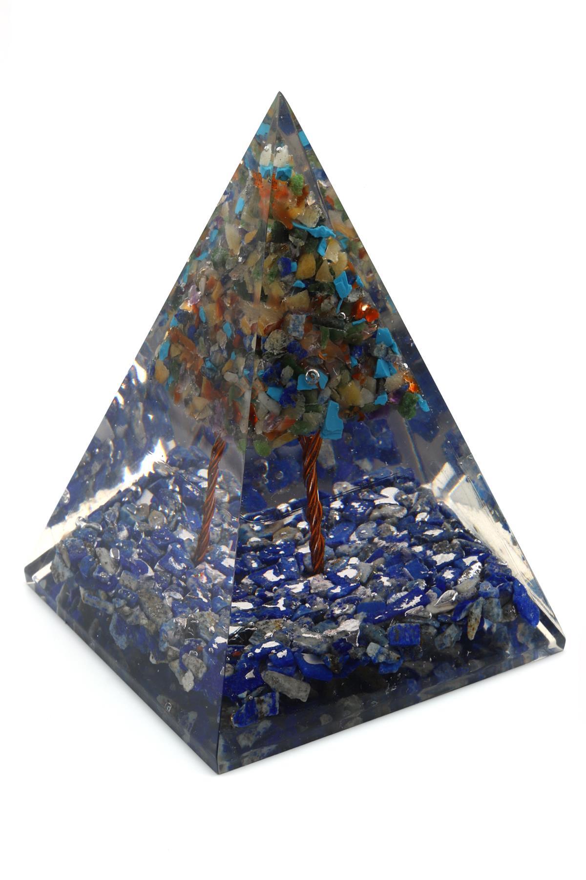 Lapis Lazuli - Çakra Taşından Orgonit Piramit