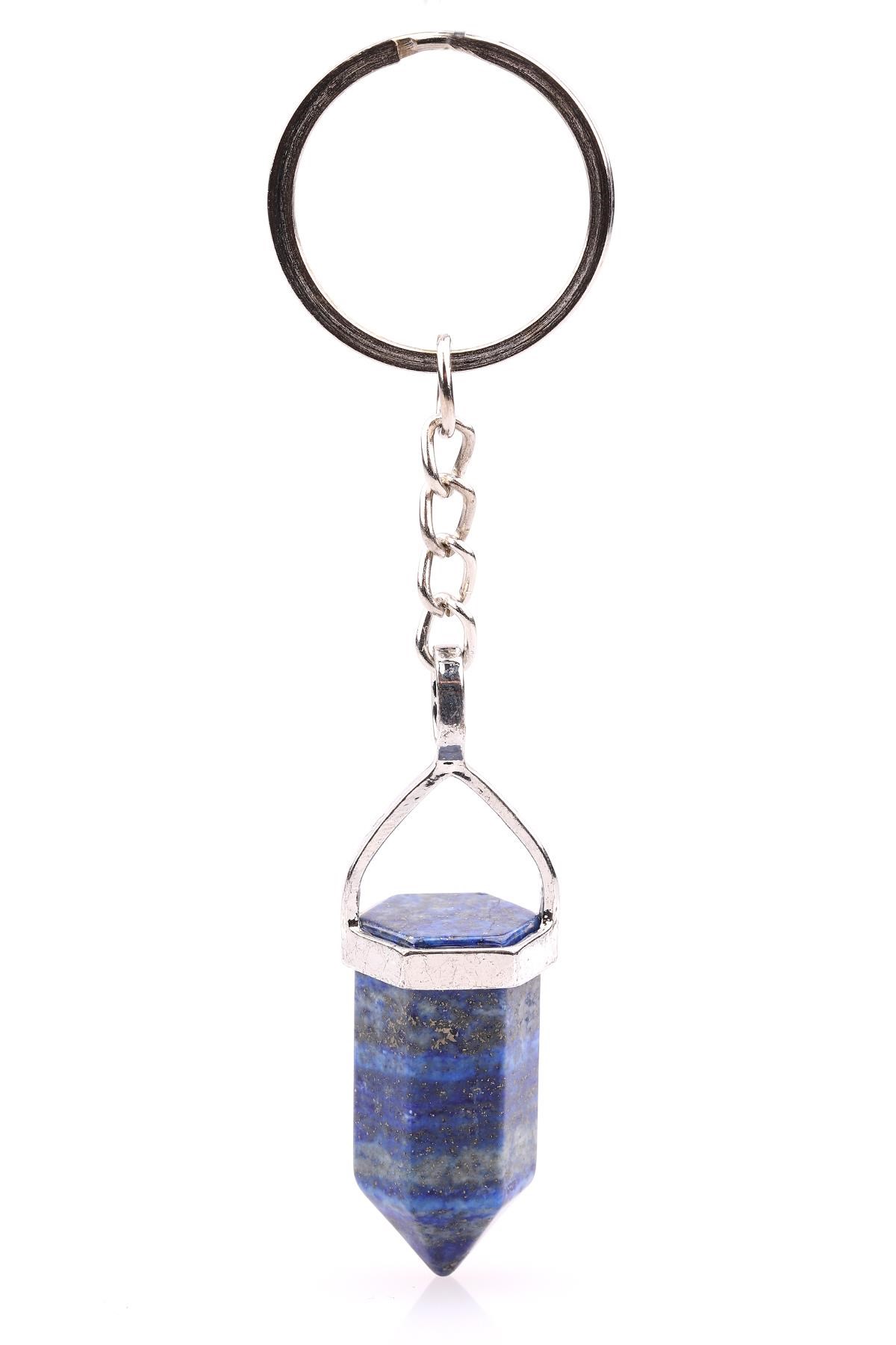 Lapis Lazuli Doğal Taş Anahtarlık