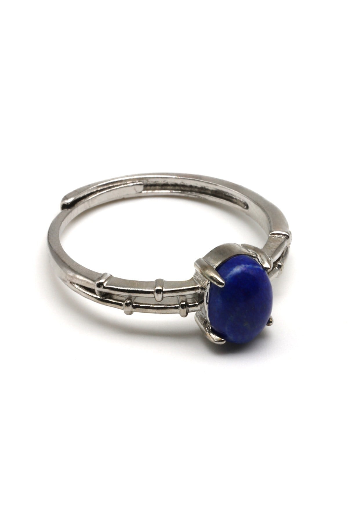Lapis Lazuli Doğal Taş Ayarlanabilir Yüzük - YZK-0125