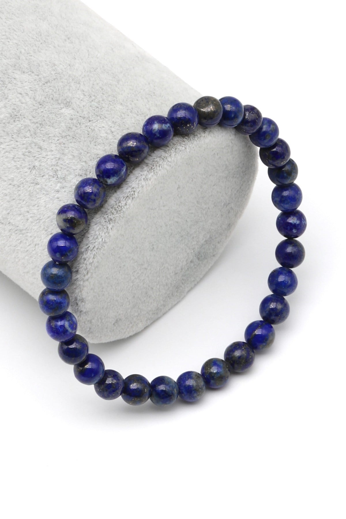 Lapis Lazuli Doğal Taş Bileklik 6 mm Küre Kesim - BLK-2370