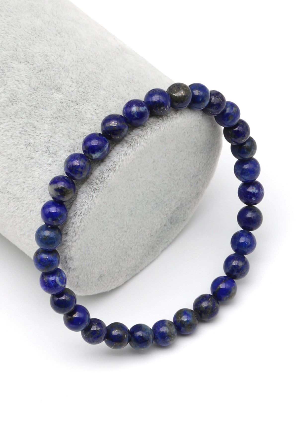 Lapis Lazuli Doğal Taş Bileklik 6 mm Küre Kesim - BLK-2370