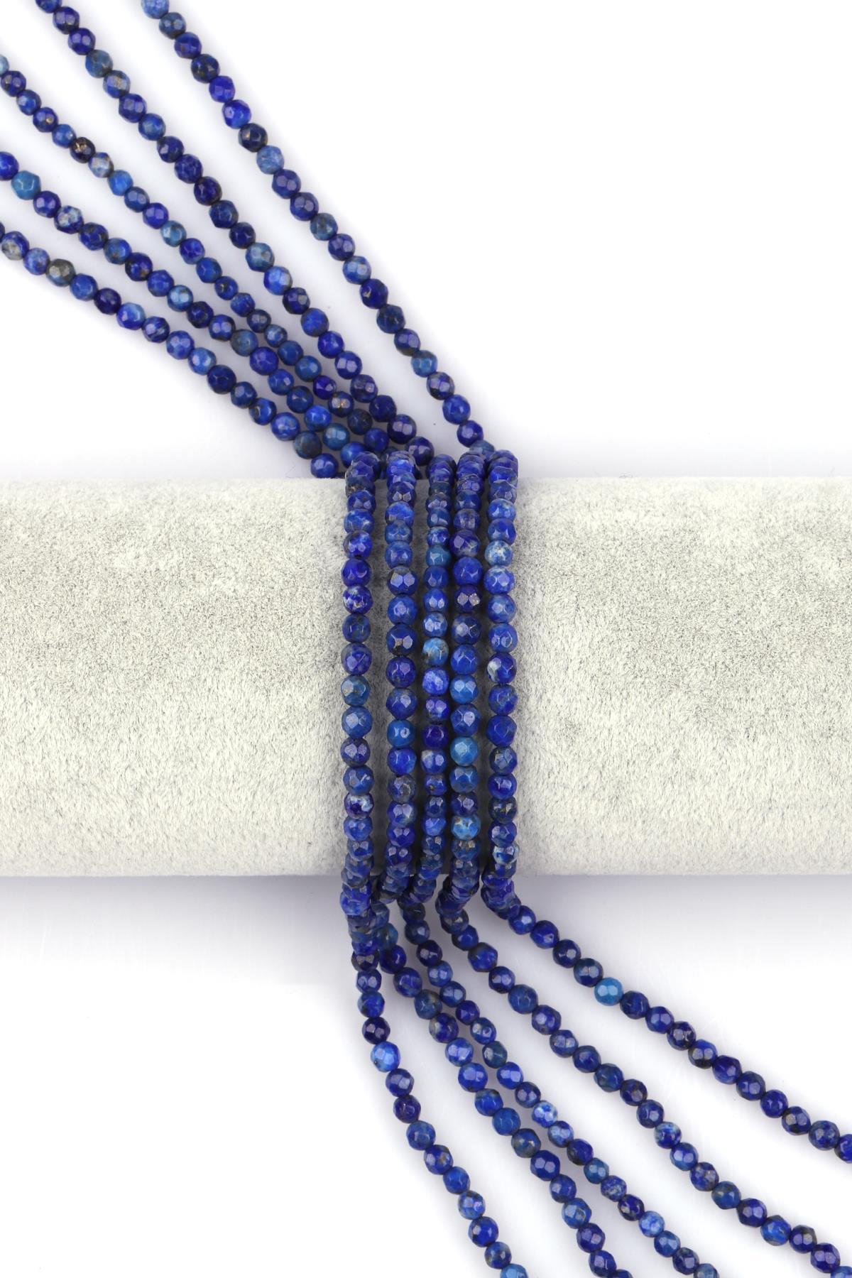 Lapis Lazuli Doğal Taş Dizi 4 mm Fasetli Kesim
