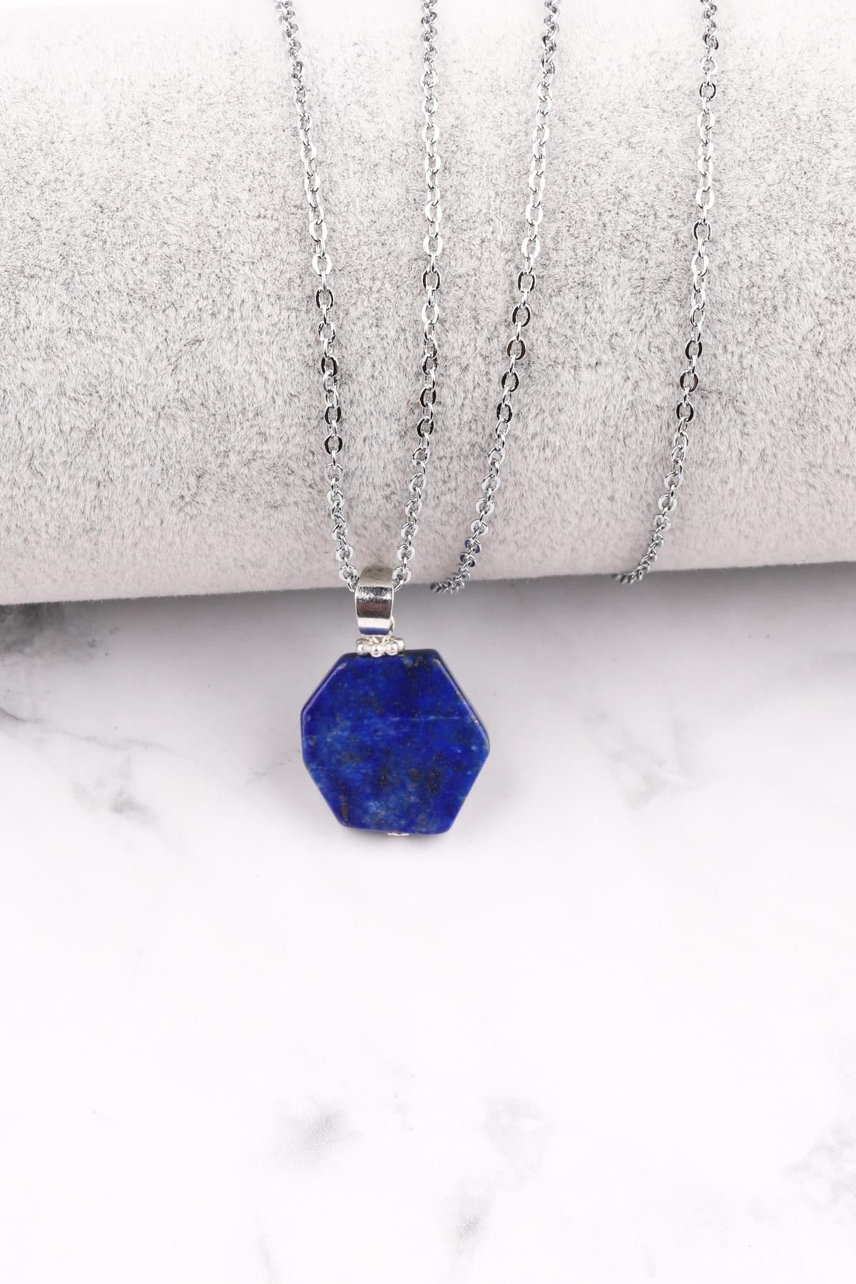 Lapis Lazuli Doğal Taş Kolye