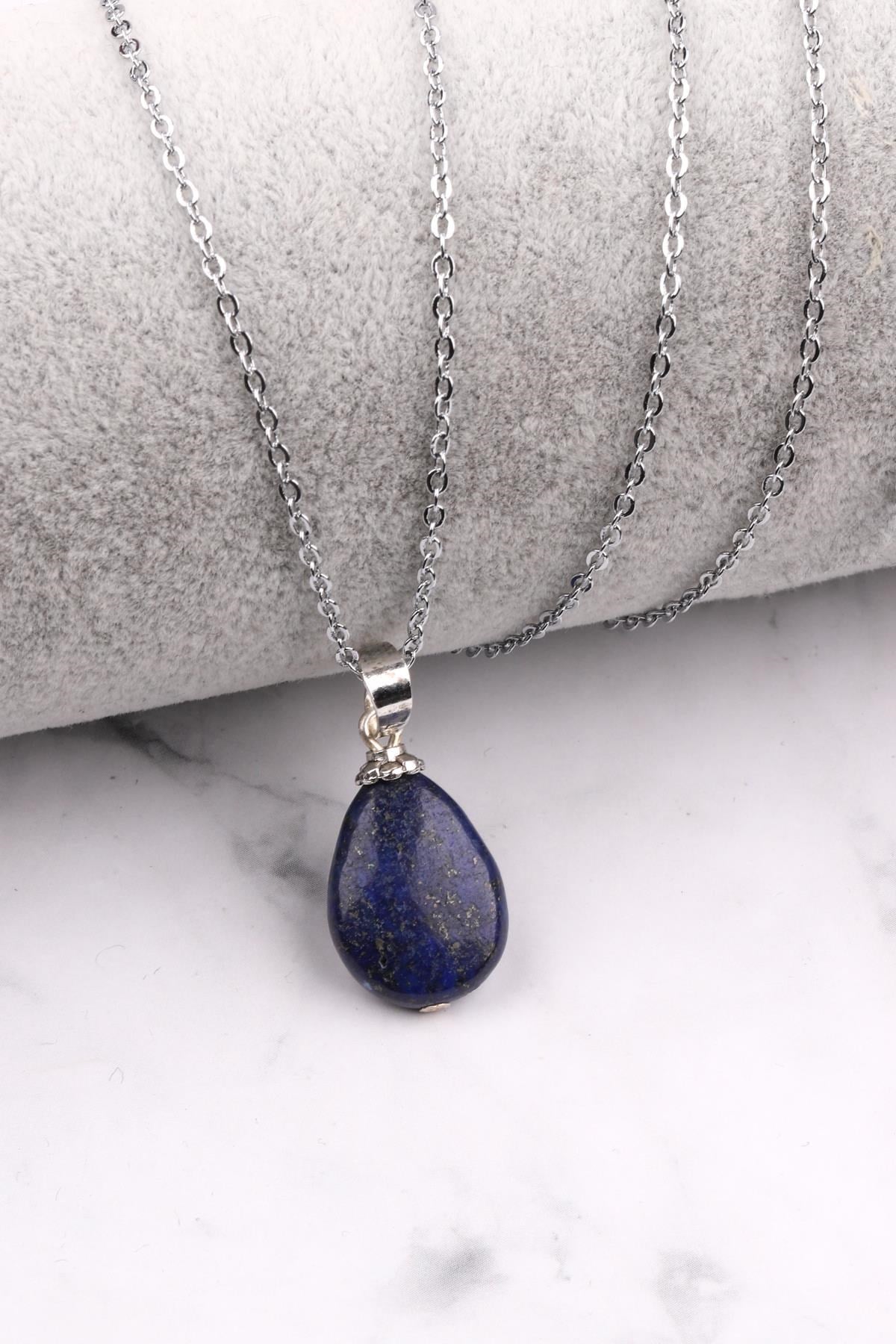 Lapis Lazuli Doğal Taş Kolye
