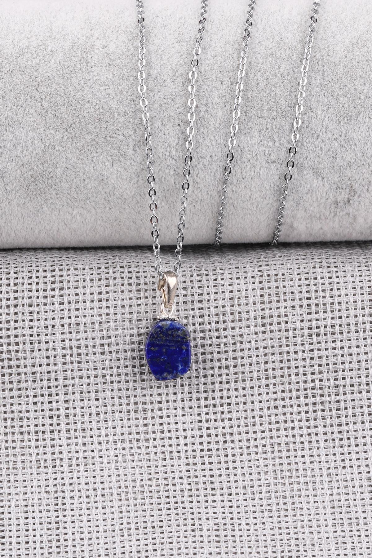 Lapis Lazuli Doğal Taş Kolye