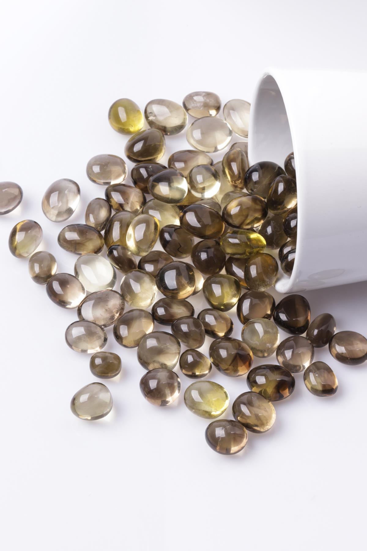 Limon Kuvars Doğal Taş Tamburlanmış Parça - Tımbıl