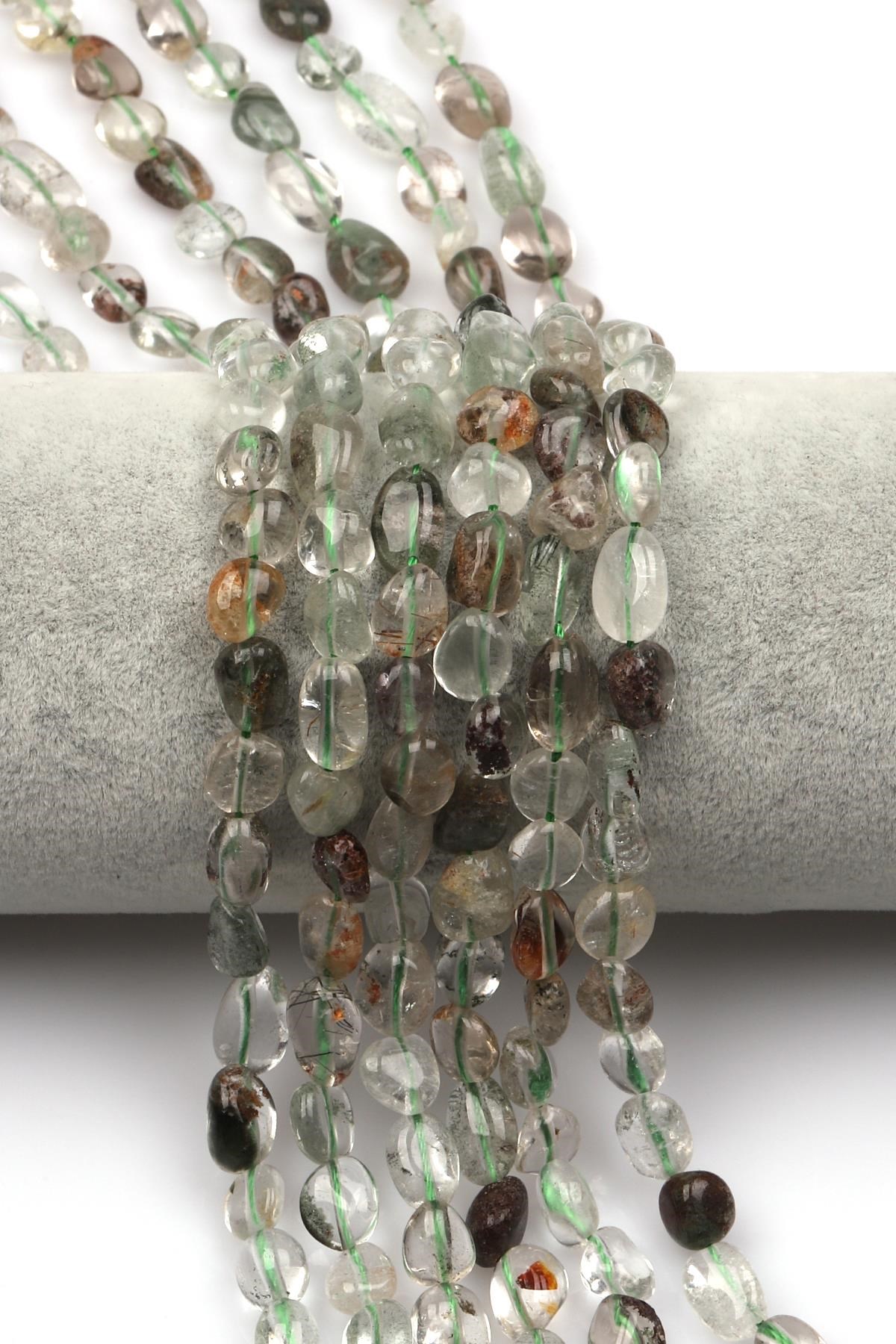 Lodolit Doğal Taş Dizi 6 x 8 mm Mercimek Kesim