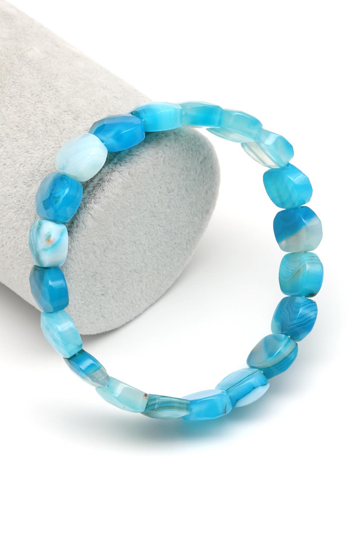 Madagaskar Akik Doğal Taş Bileklik 10 x 14 mm Özel Kesim