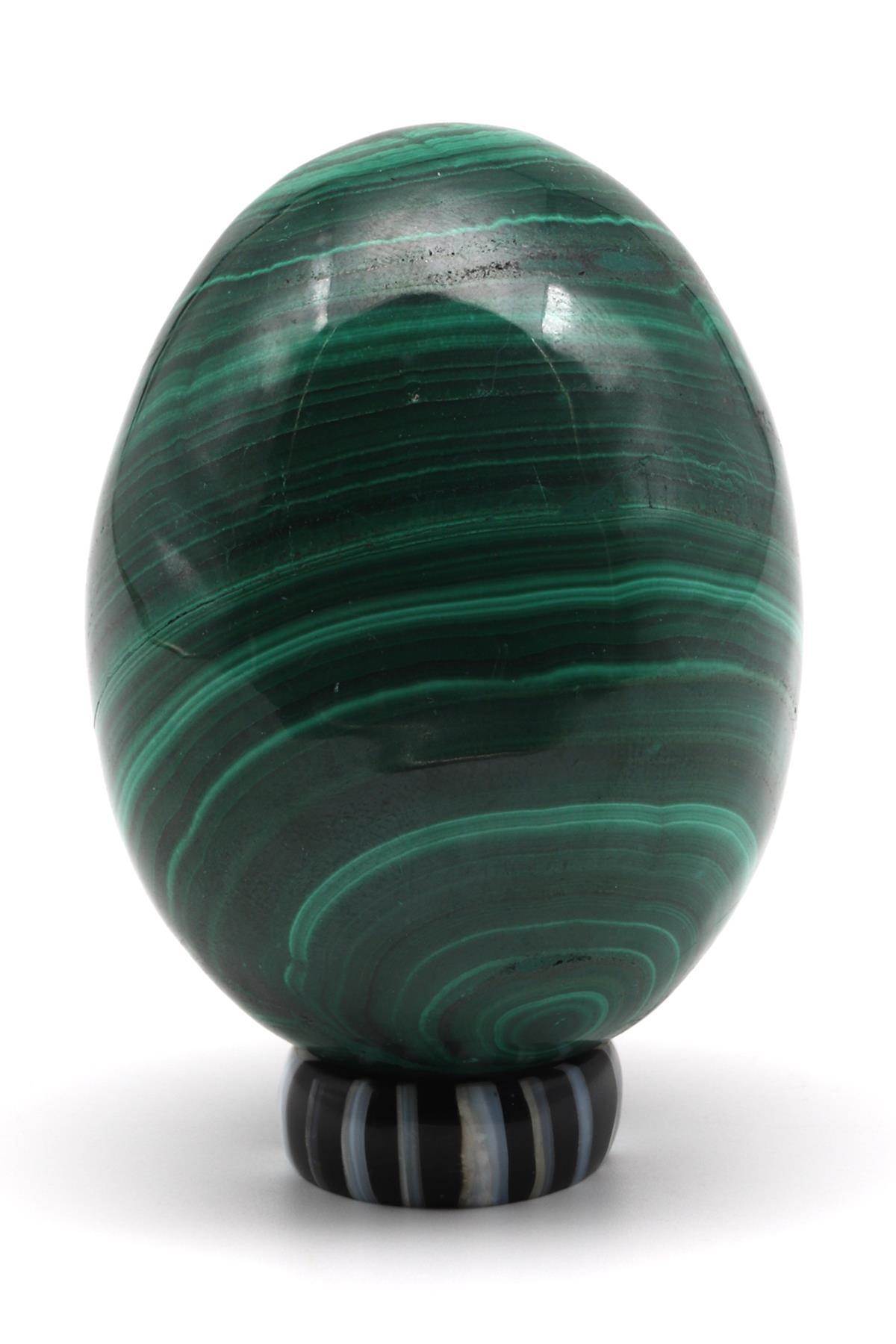 Malakit Doğal Taş Yumurta