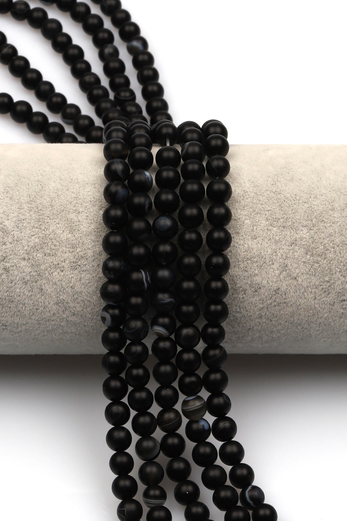 Mat Akik Doğal Taş Dizi 6 mm Küre Kesim - DZ-0940