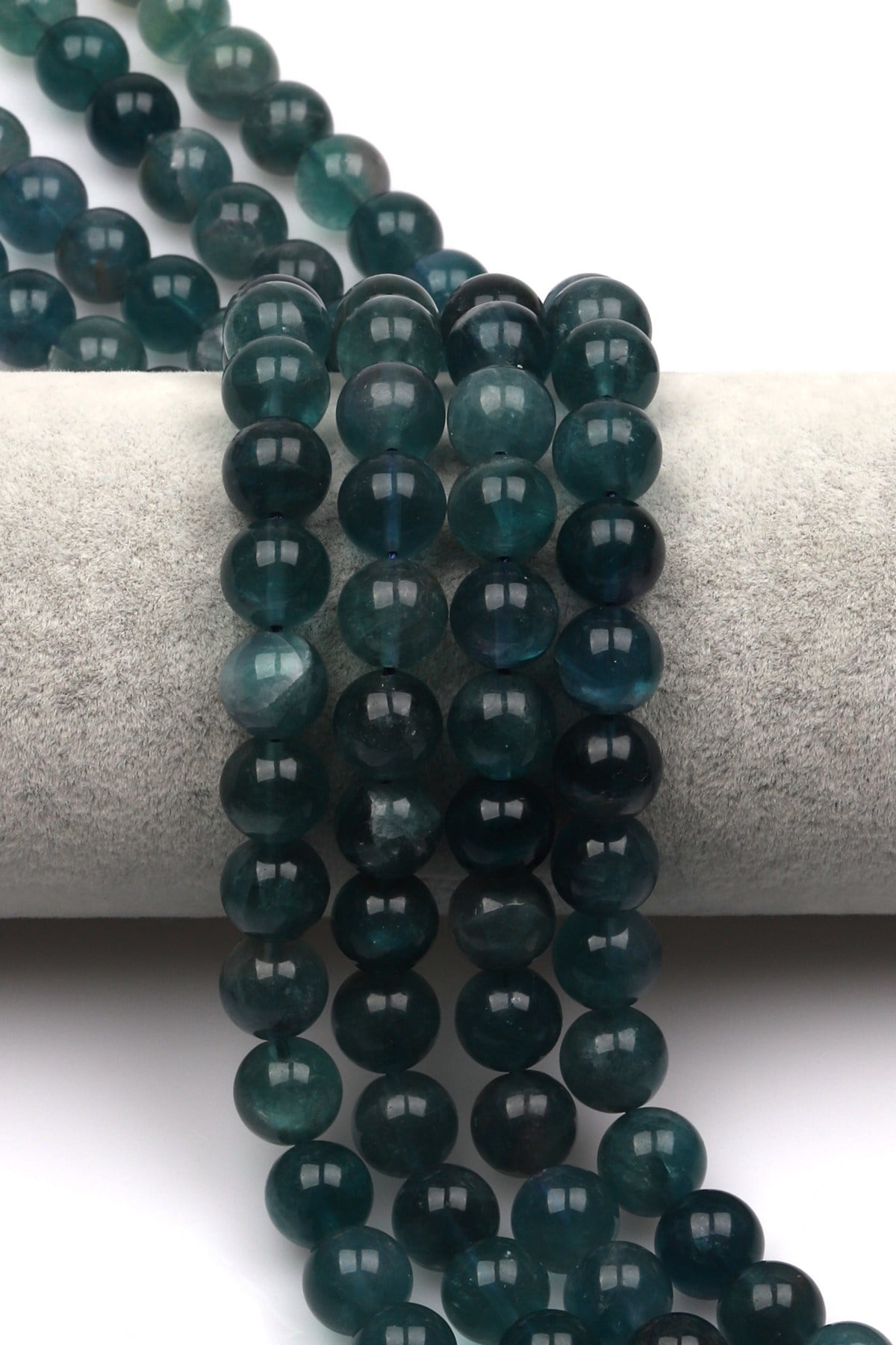 Mavi Florit Doğal Taş Dizi 10 mm Küre Kesim - DZ-0798