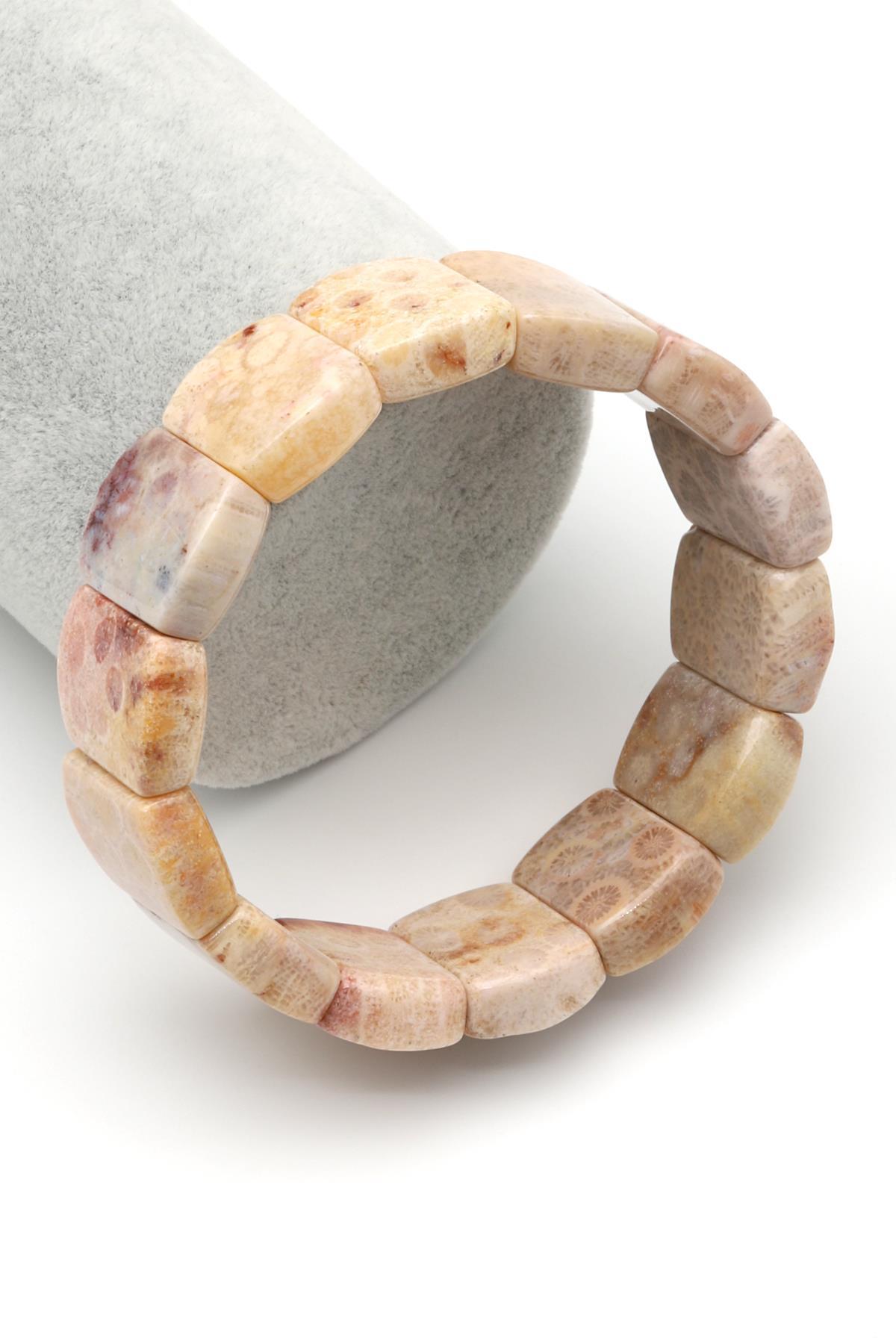 Mercan Doğal Taş Bileklik 15 x 20 mm Özel Kesim