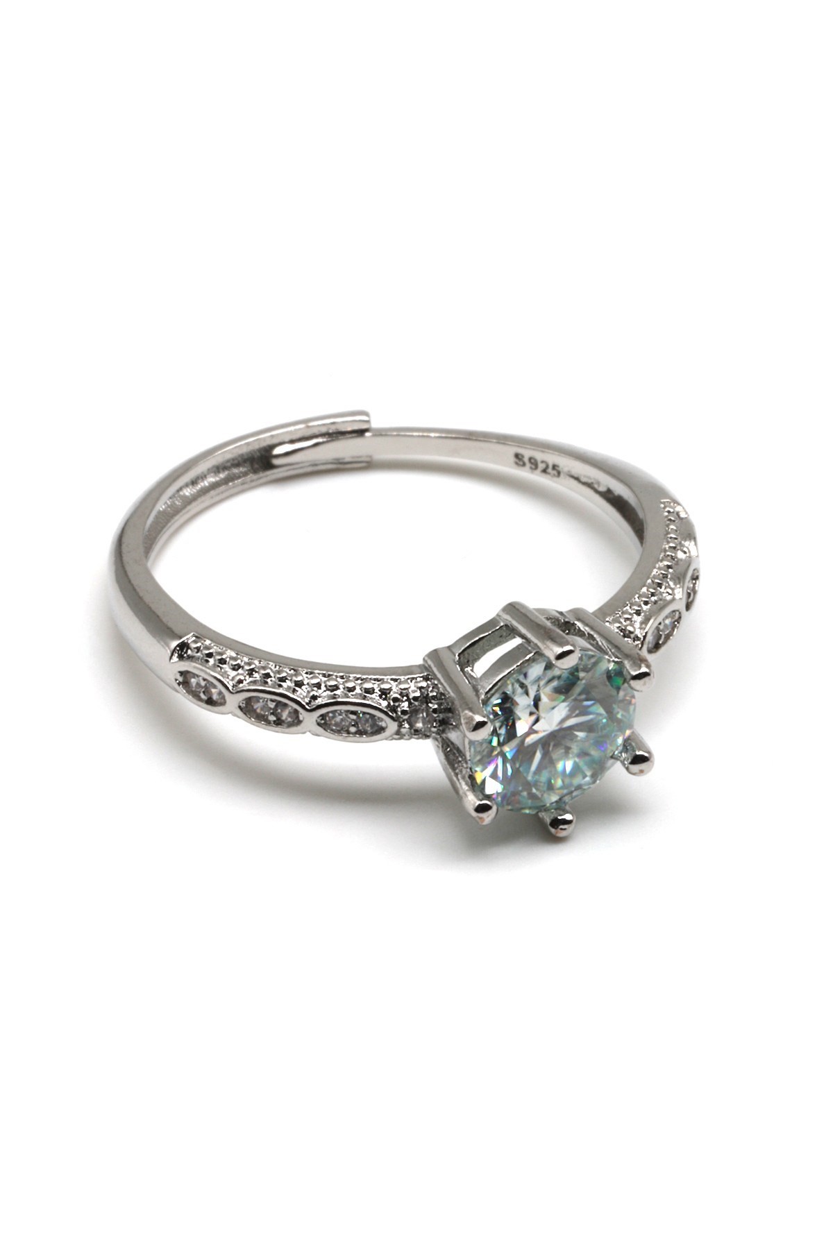 Moissanite Ayarlanabilir Yüzük - YZK-0163