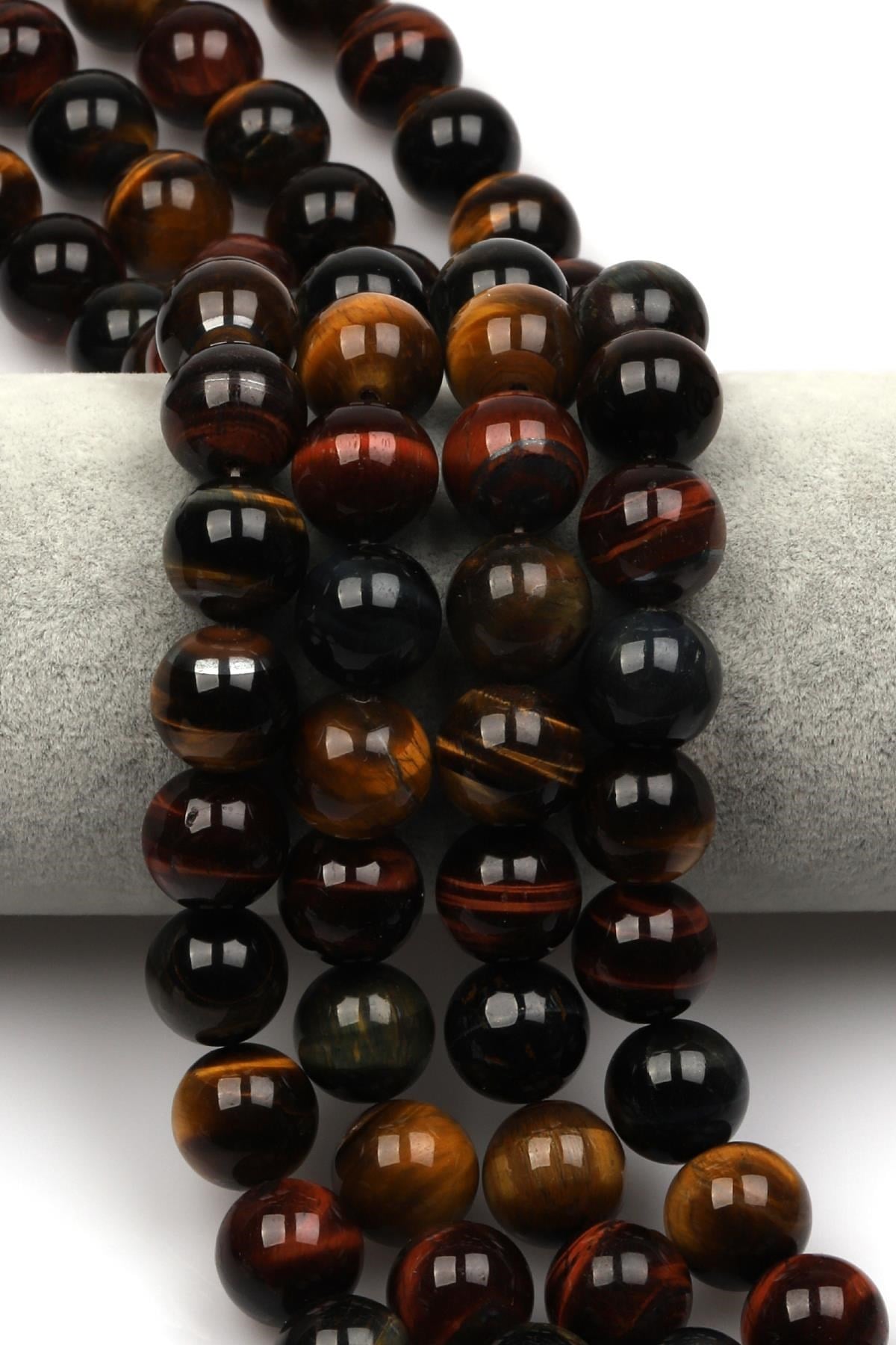 Multi Kaplan Gözü Doğaltaş Dizi 14 mm Küre Kesim