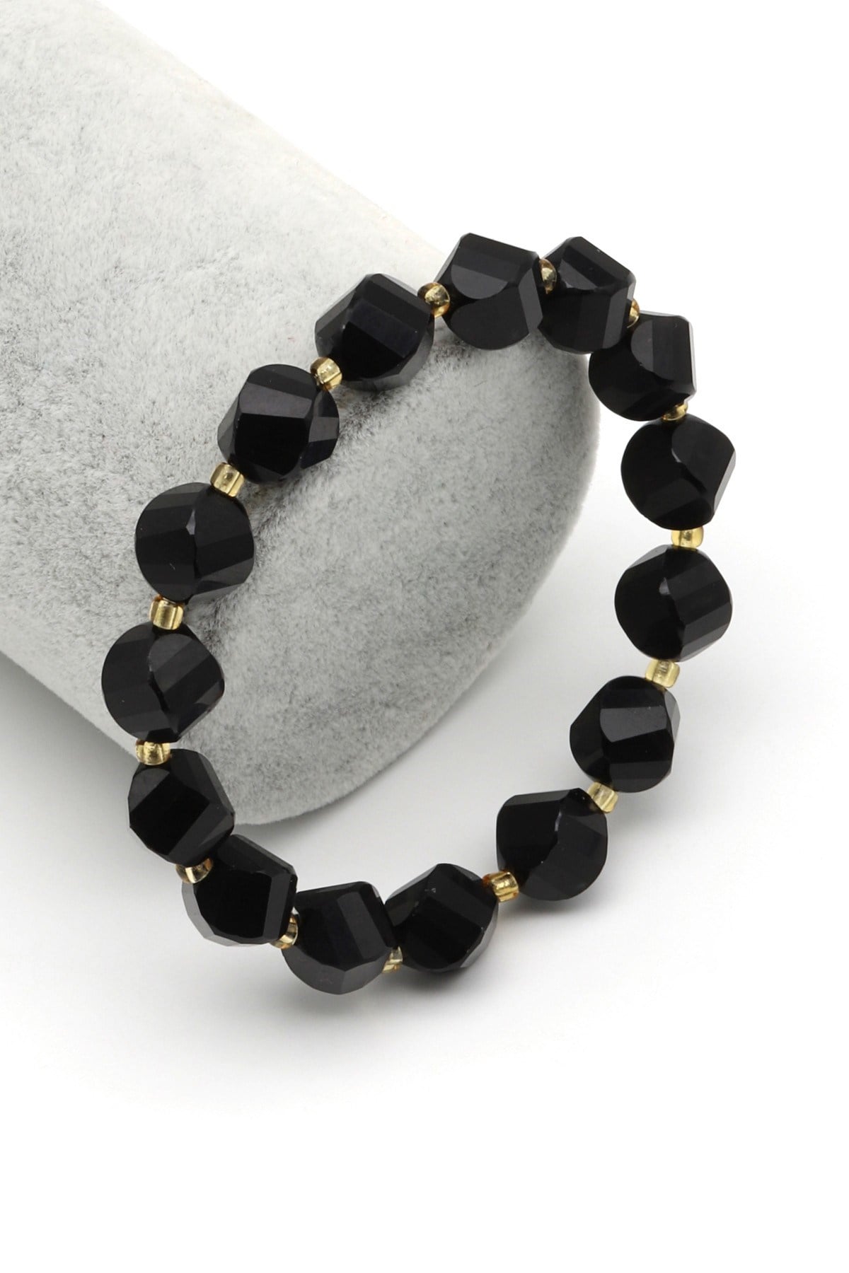 Oniks Doğal Taş Bileklik 10 mm Özel Kesim - BLK-2179