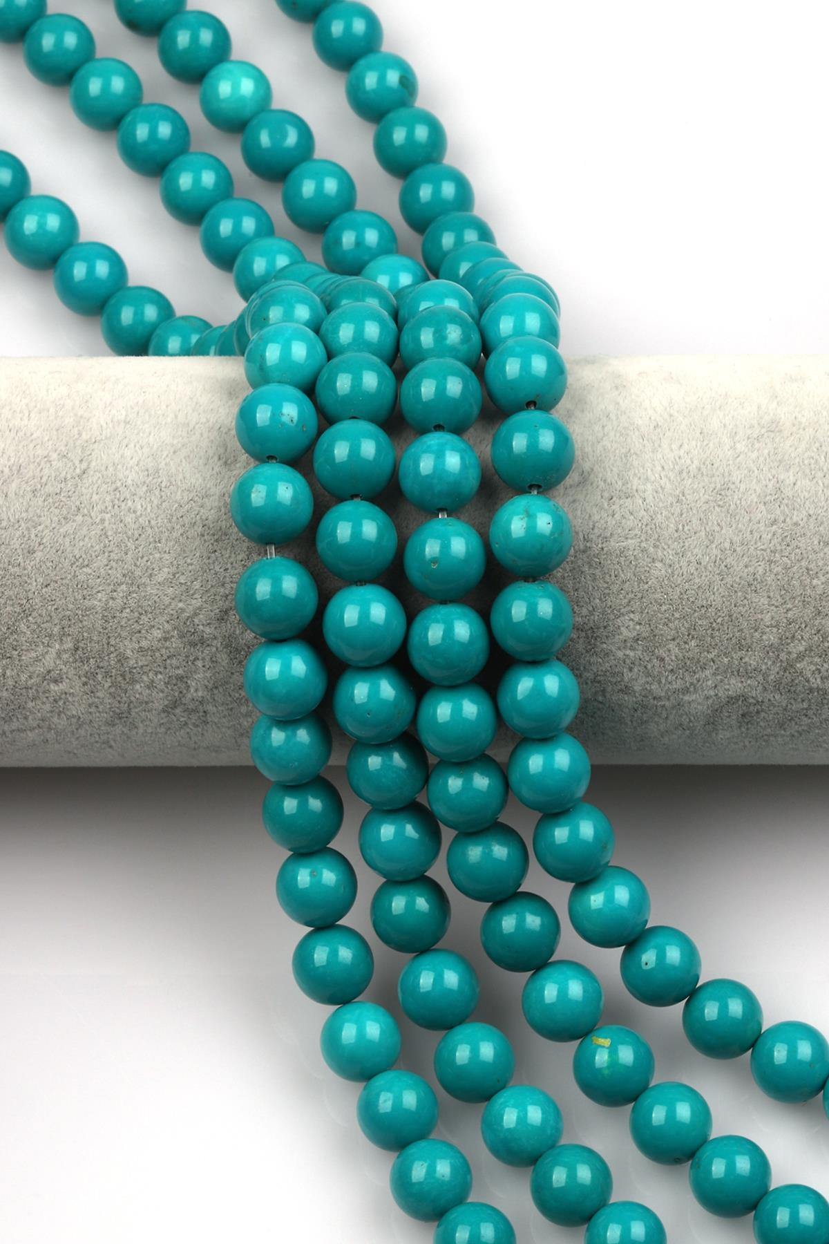 Oryantel Turkuaz ( A Kalite ) Doğal Taş Dizi 10 mm Küre Kesim