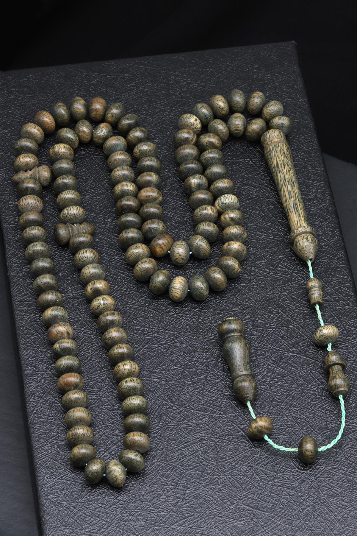 Pelesenk Ağacı 99'Lu Tesbih 6 x 8 mm Rondel Kesim