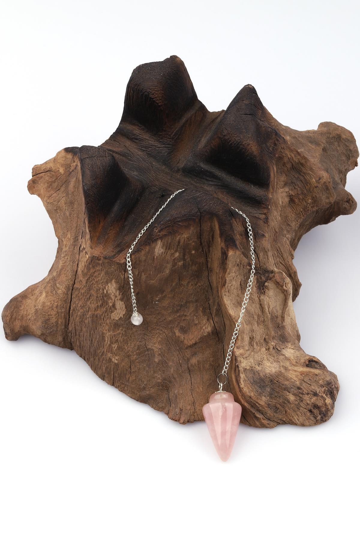 Pembe Kuvars Doğal Taş Pandül