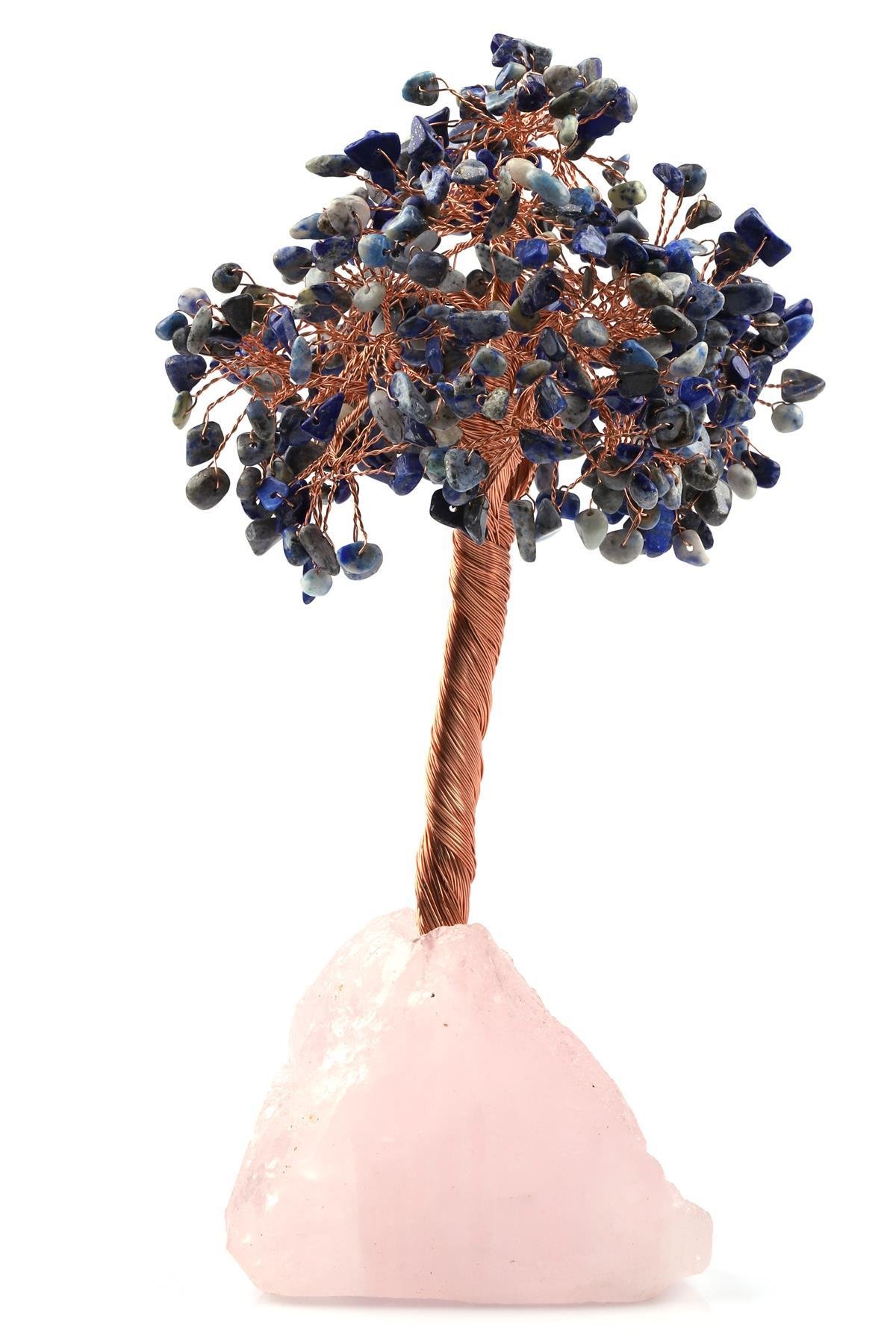 Pembe Kuvars - Lapis Lazuli Doğal Taş Ağaç