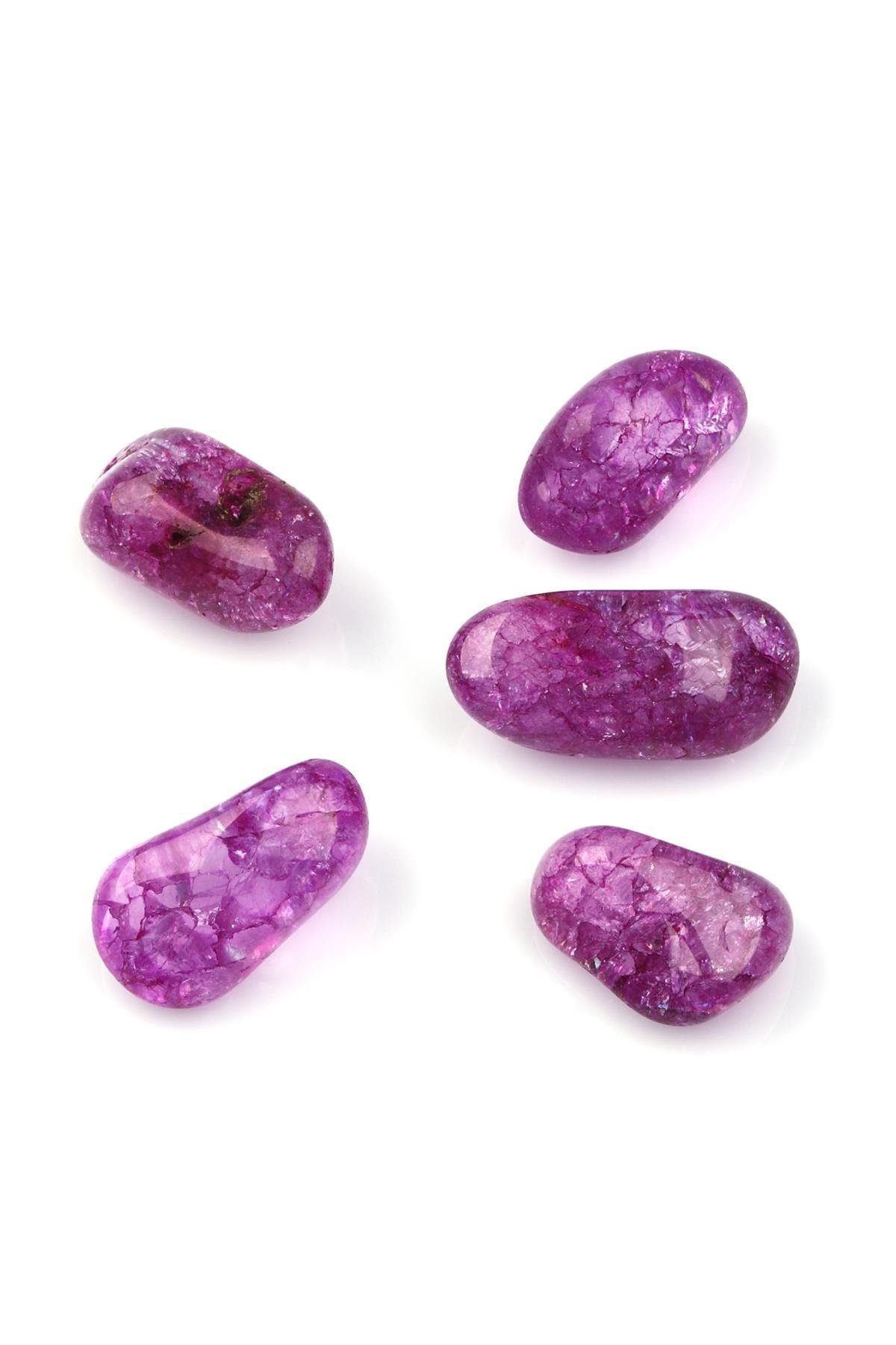 Pembe Necef Doğal Taş Tamburlanmış Parça - Tımbıl