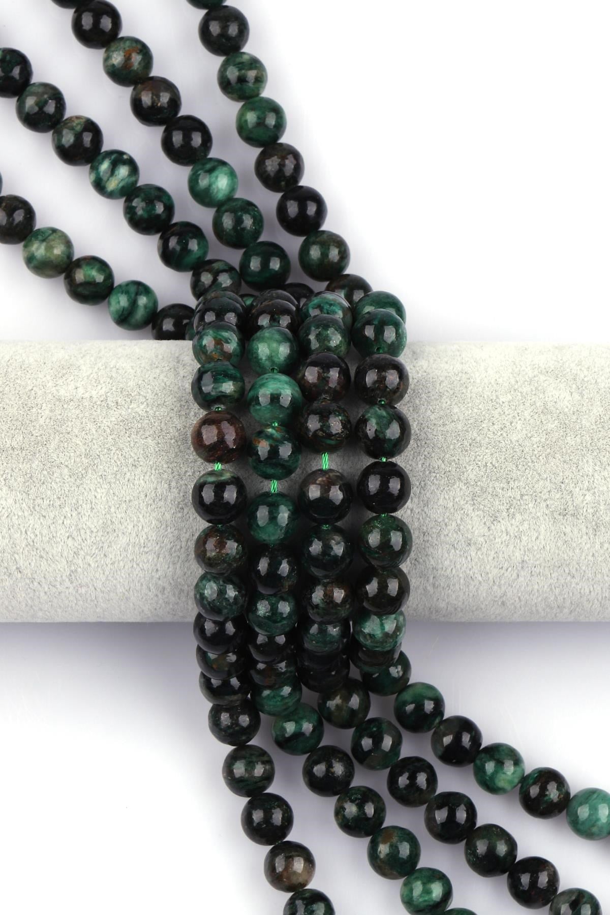 Phlogopite Doğal Taş Dizi 10 mm Küre Kesim