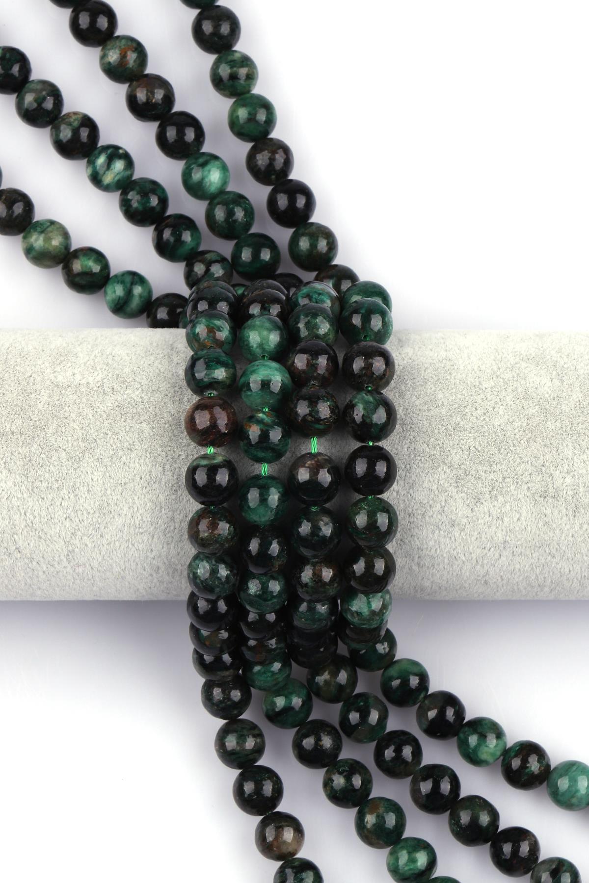 Phlogopite Doğal Taş Dizi 10 mm Küre Kesim