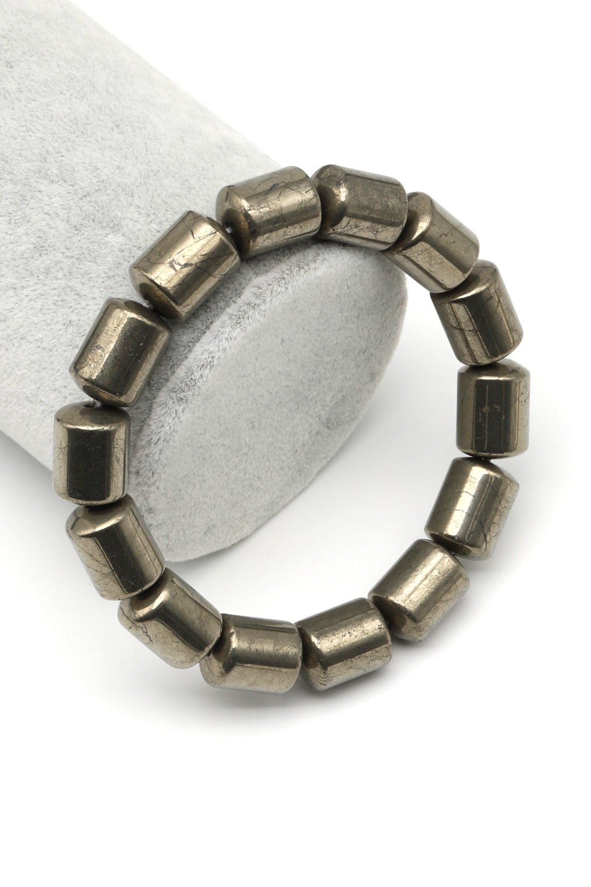 Pirit Doğal Taş Bileklik 10 x 14 mm Özel Kesim - BLK-2437