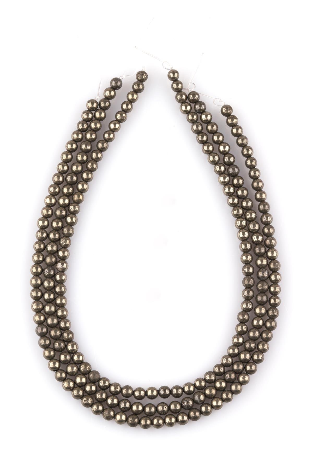 Pirit Doğal Taş Dizi 6 mm Küre Kesim