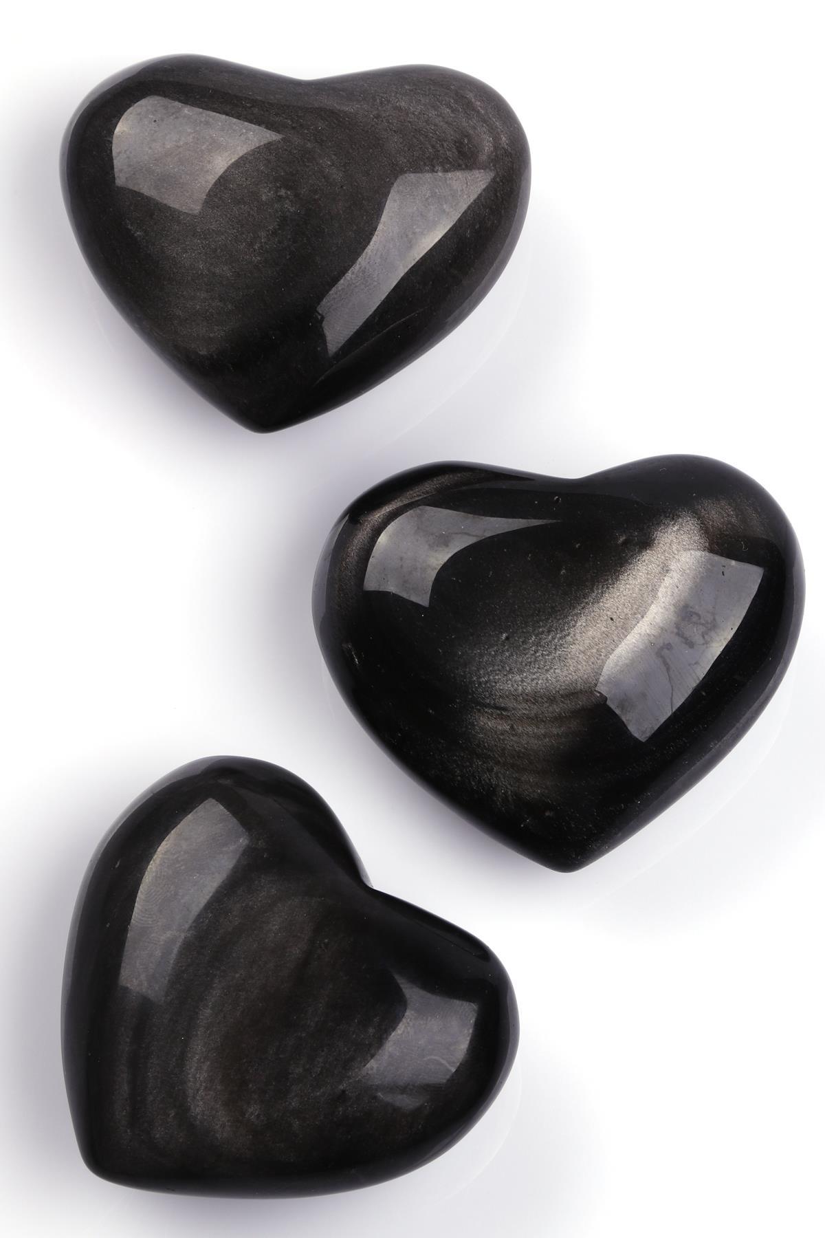Rainbow Obsidyen Doğal Taş Kalp