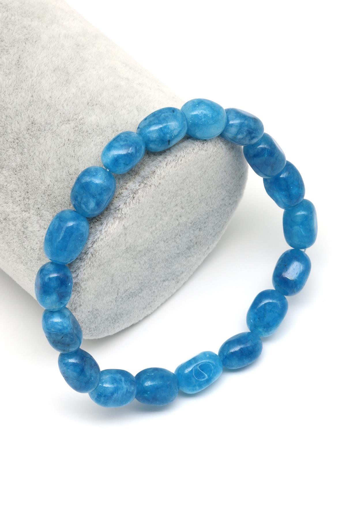 Renkli Kuvars Doğal Taş Bileklik 7 x 11 Şekilsiz Kesim