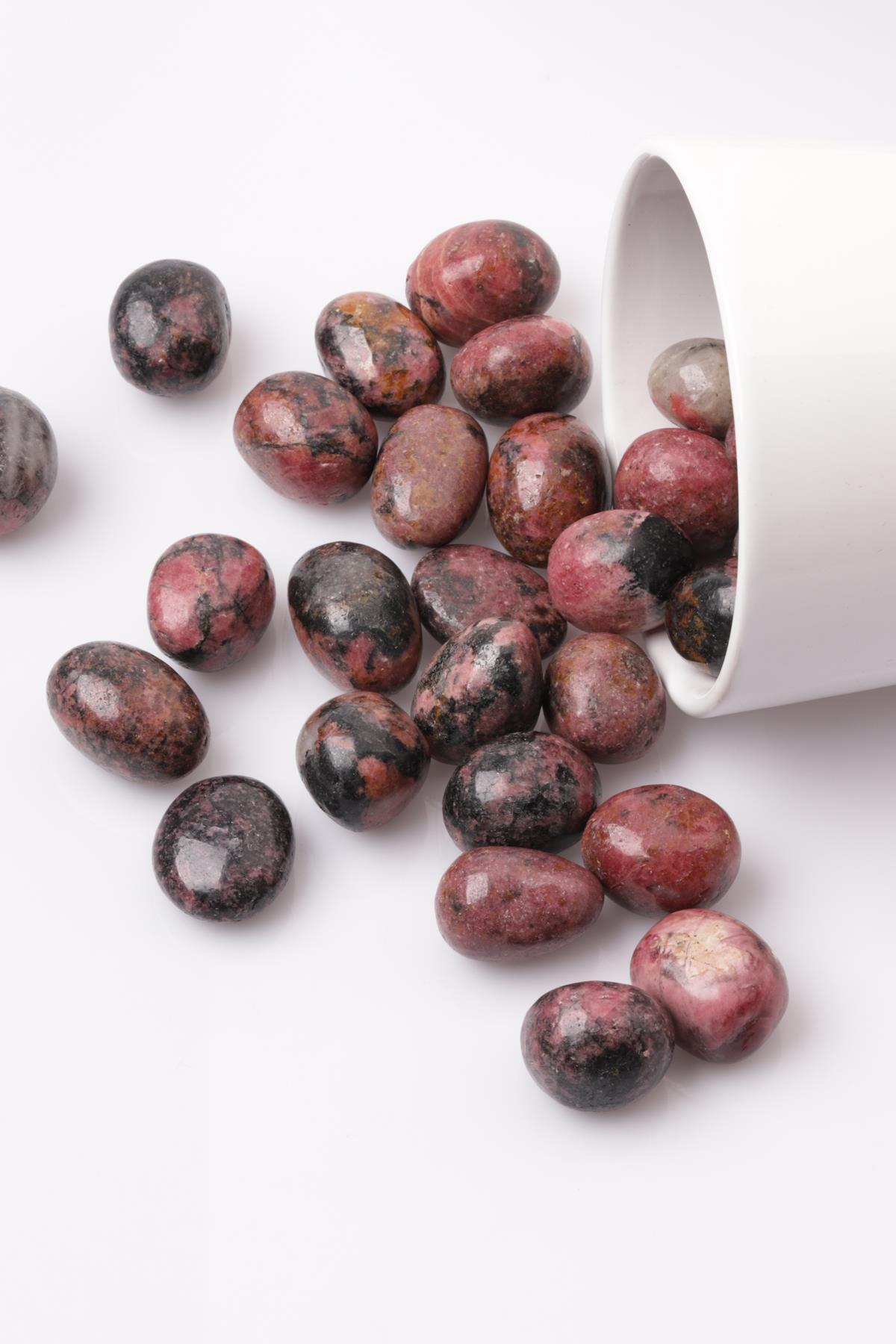 Rodonit Doğal Taş Tamburlanmış Parça - Tımbıl