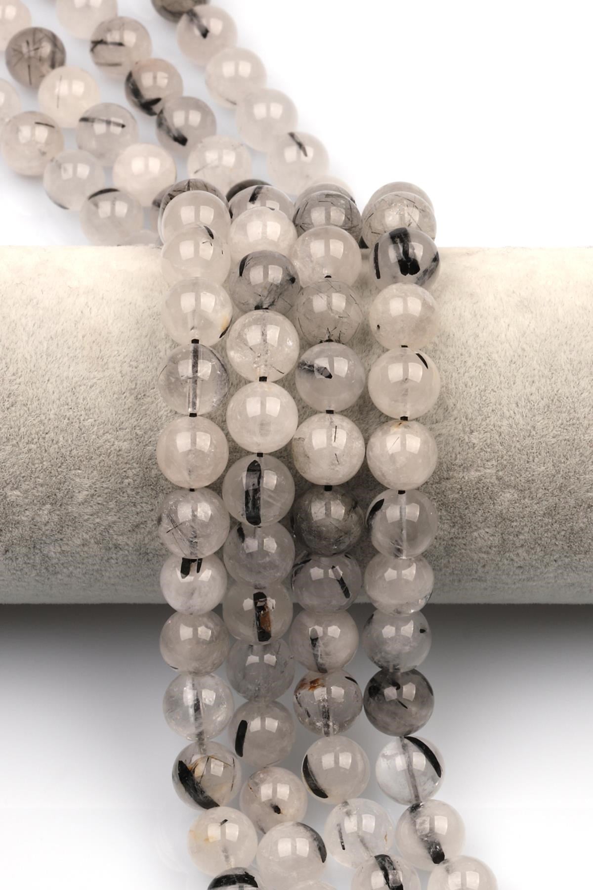 Rutil Kuvars (A Kalite) Doğal Taş Dizi 10 mm Küre Kesim