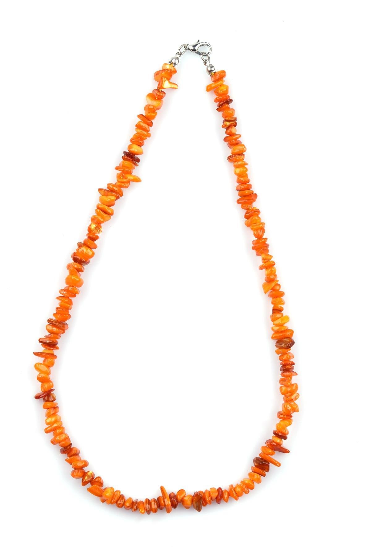 Sedef Doğal Taş Kırık Taş Kolye