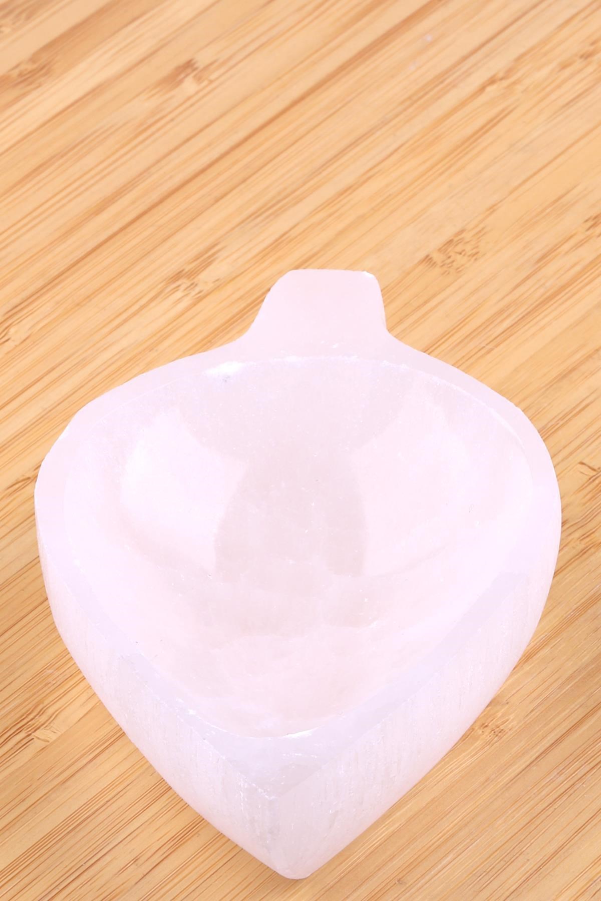 Selenit Doğal Taş Çanak Kase