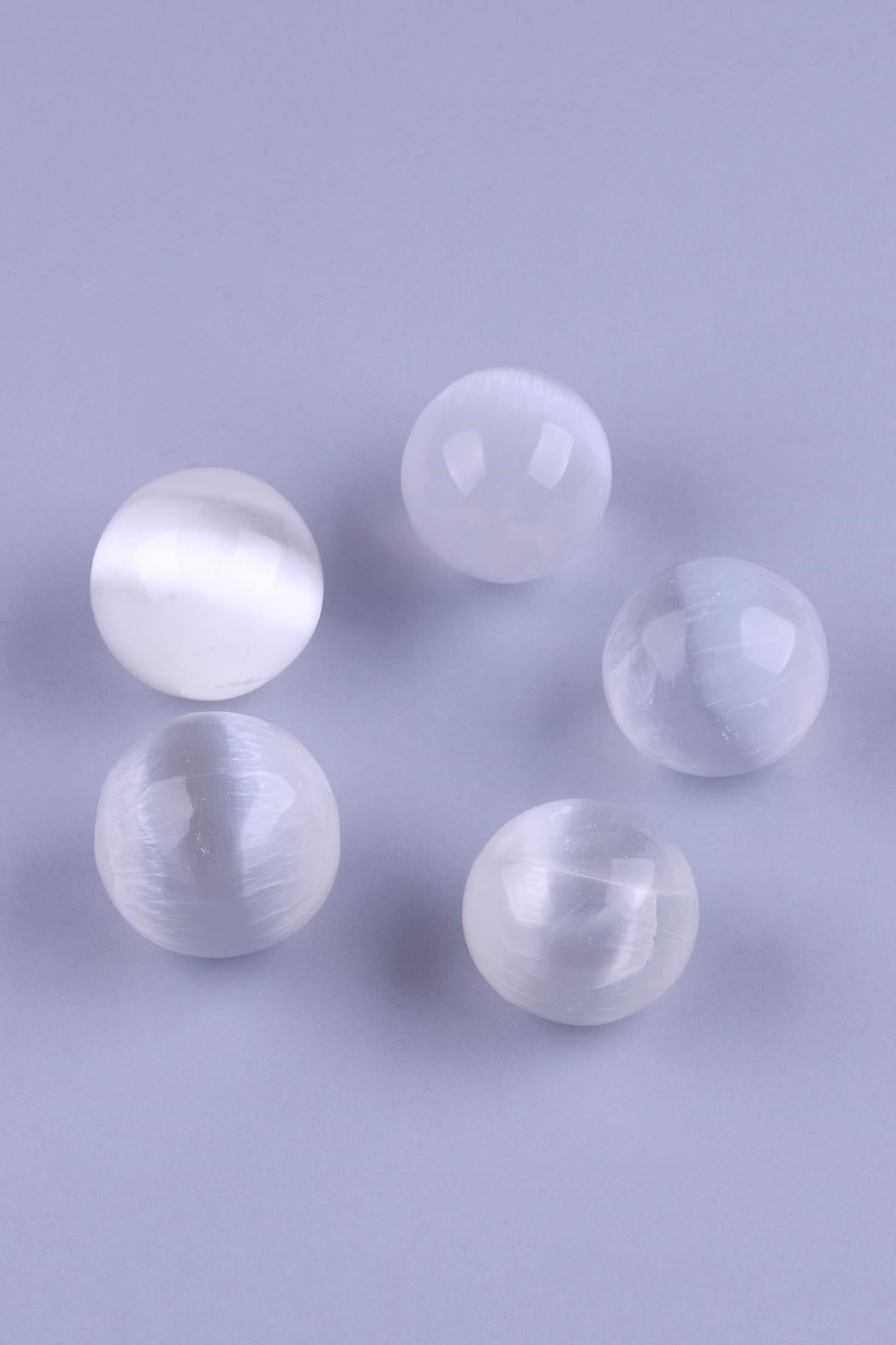 Selenit Doğal Taş Küre